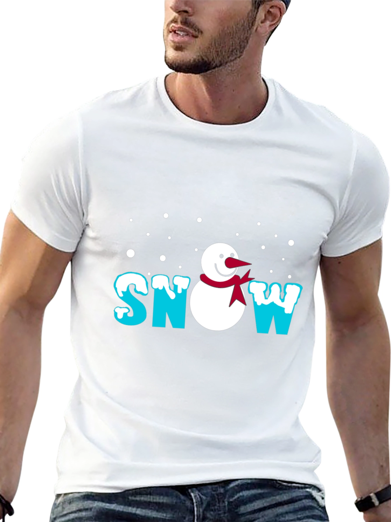Snowman Graphic Tee - Winter Holiday T-Shirt