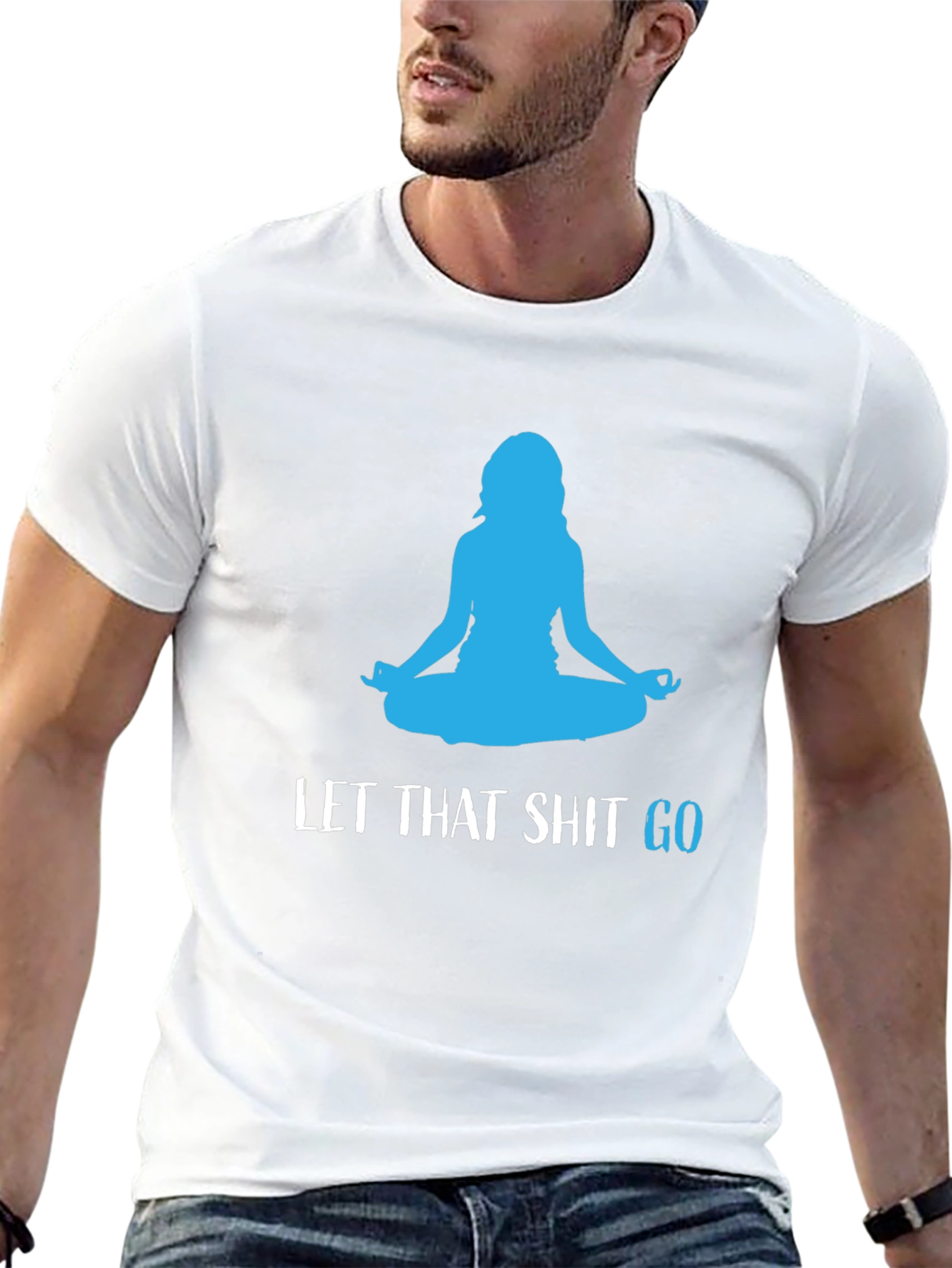 Let That Shit Go Black Yoga T-Shirt