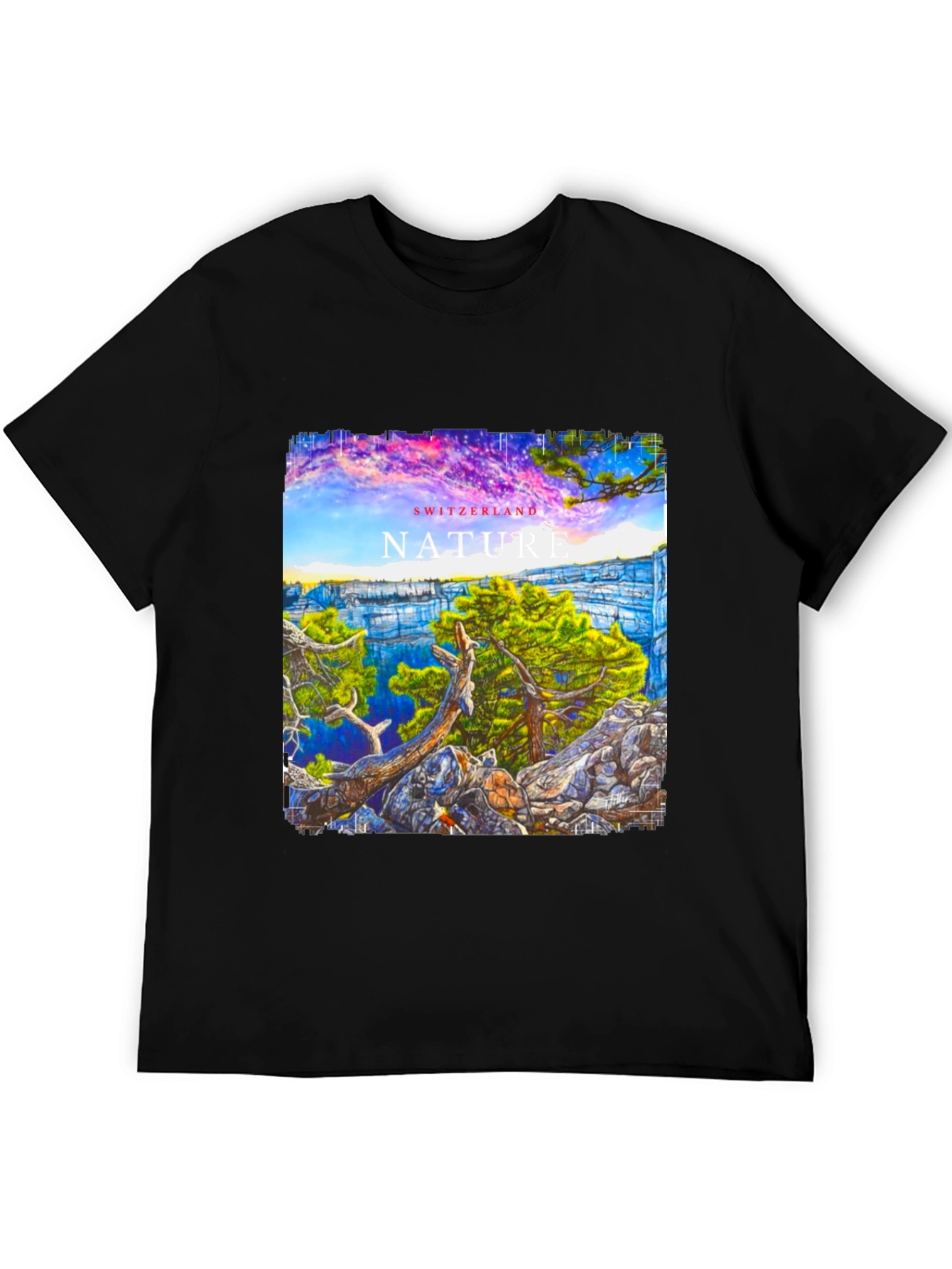 Switzerland Nature Graphic T-Shirt