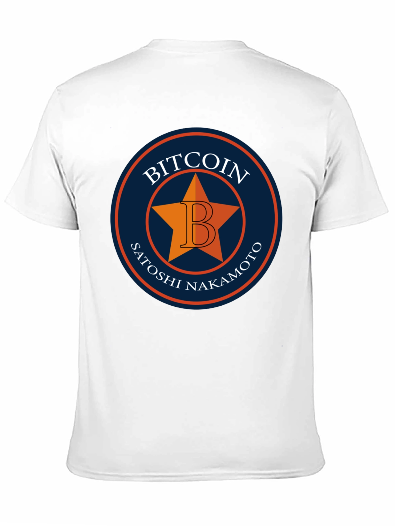 Bitcoin Satoshi Nakamoto Star Graphic T-Shirt