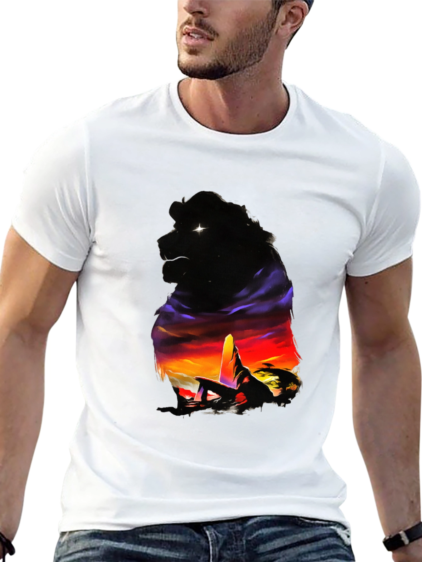 Lion King Sunset T-Shirt - Pride Lands Design
