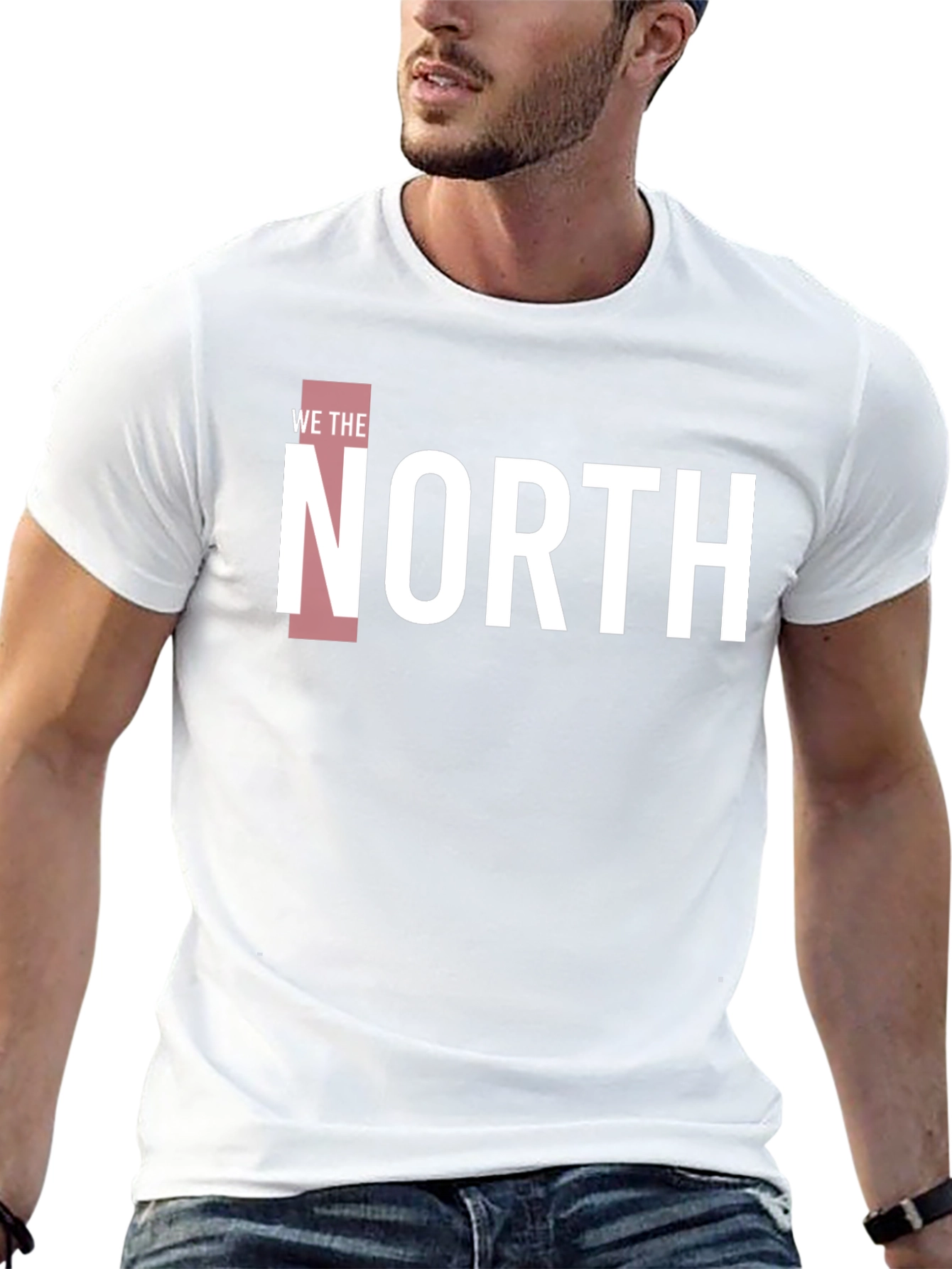 We The North T-Shirt - Black Cotton Blend