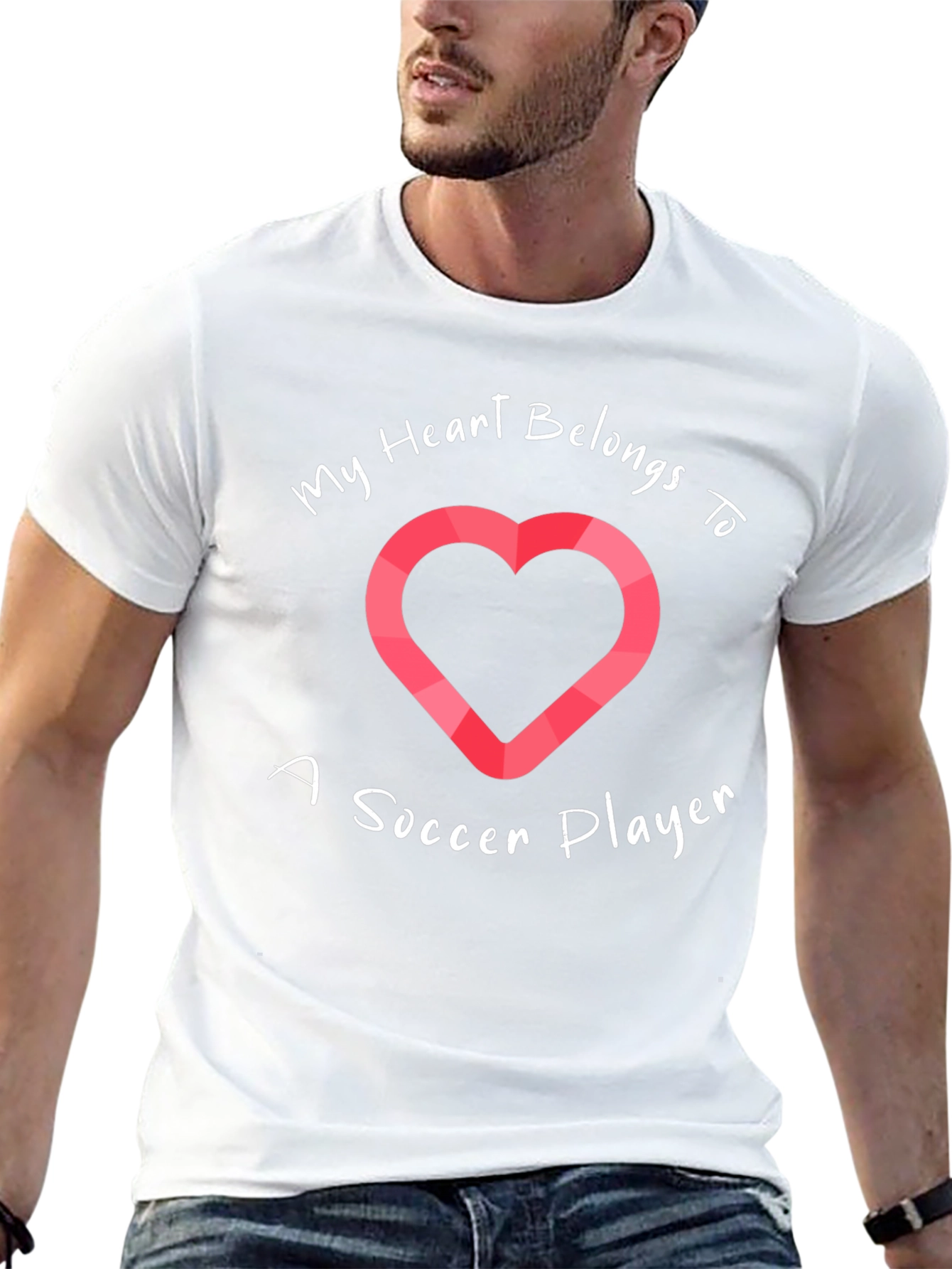 Soccer Player Heart T-Shirt - My Heart Belongs To