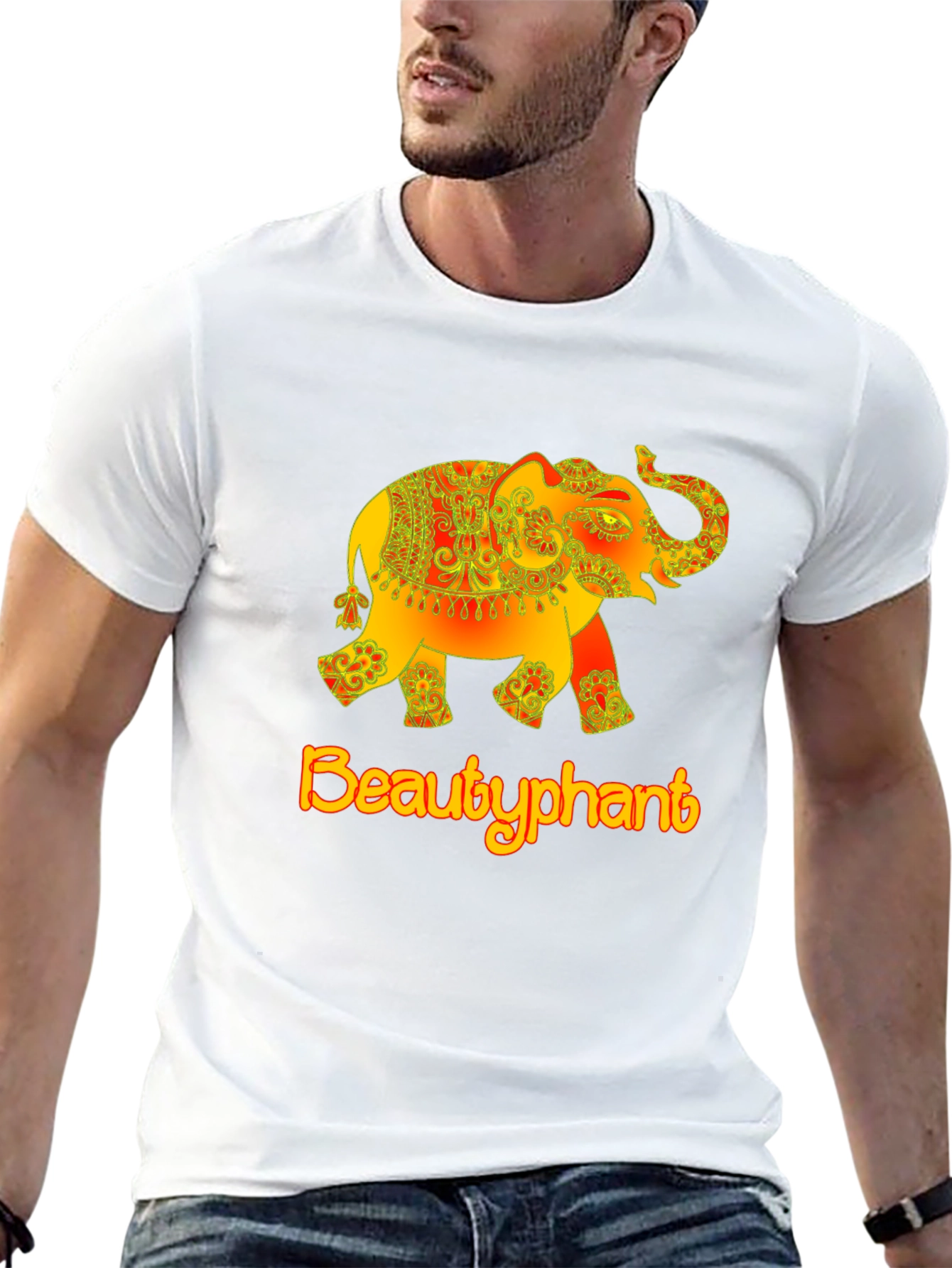 Beautyphant Graphic T-Shirt - Elephant Design
