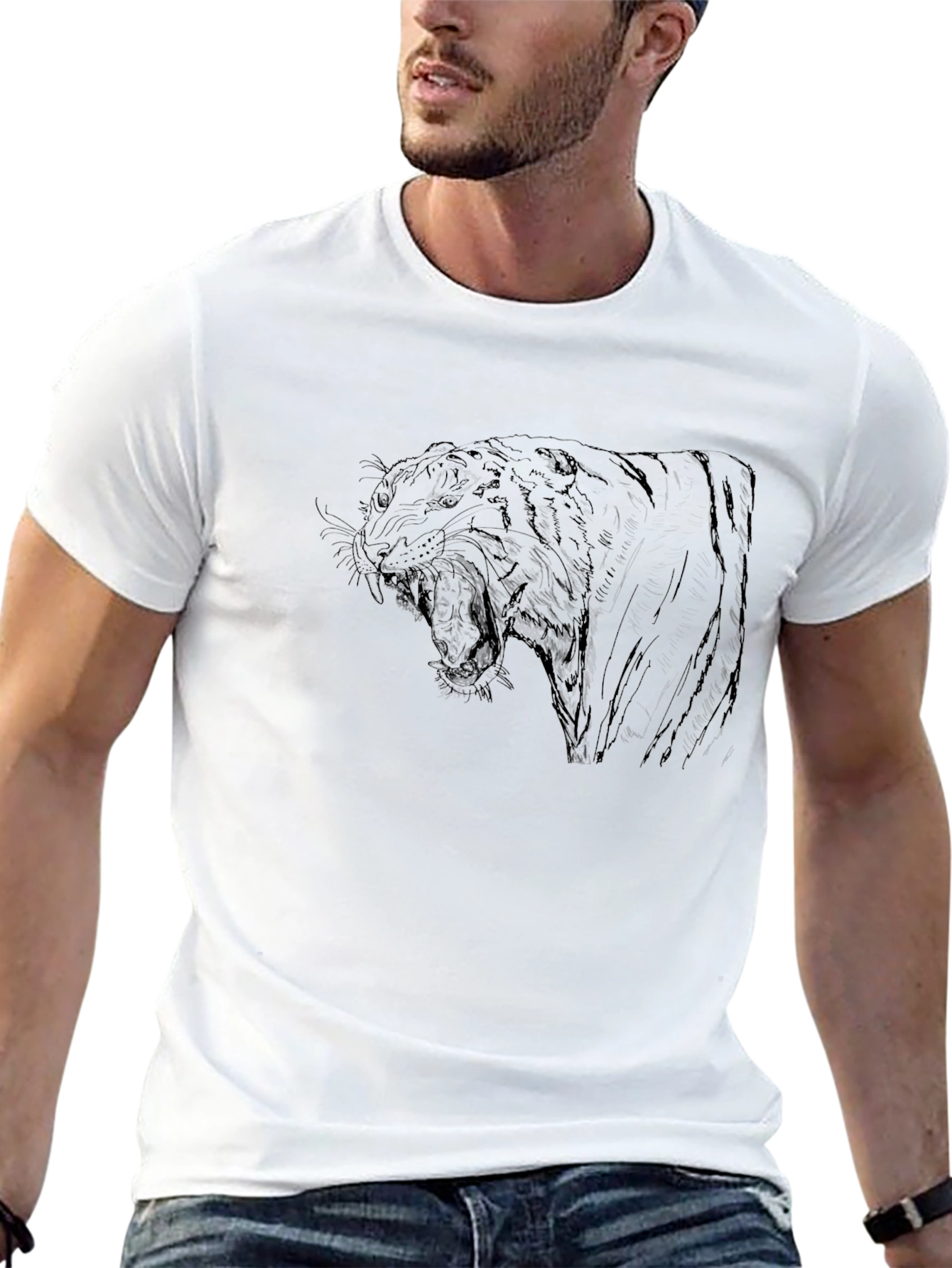 Black Tiger Graphic Tee