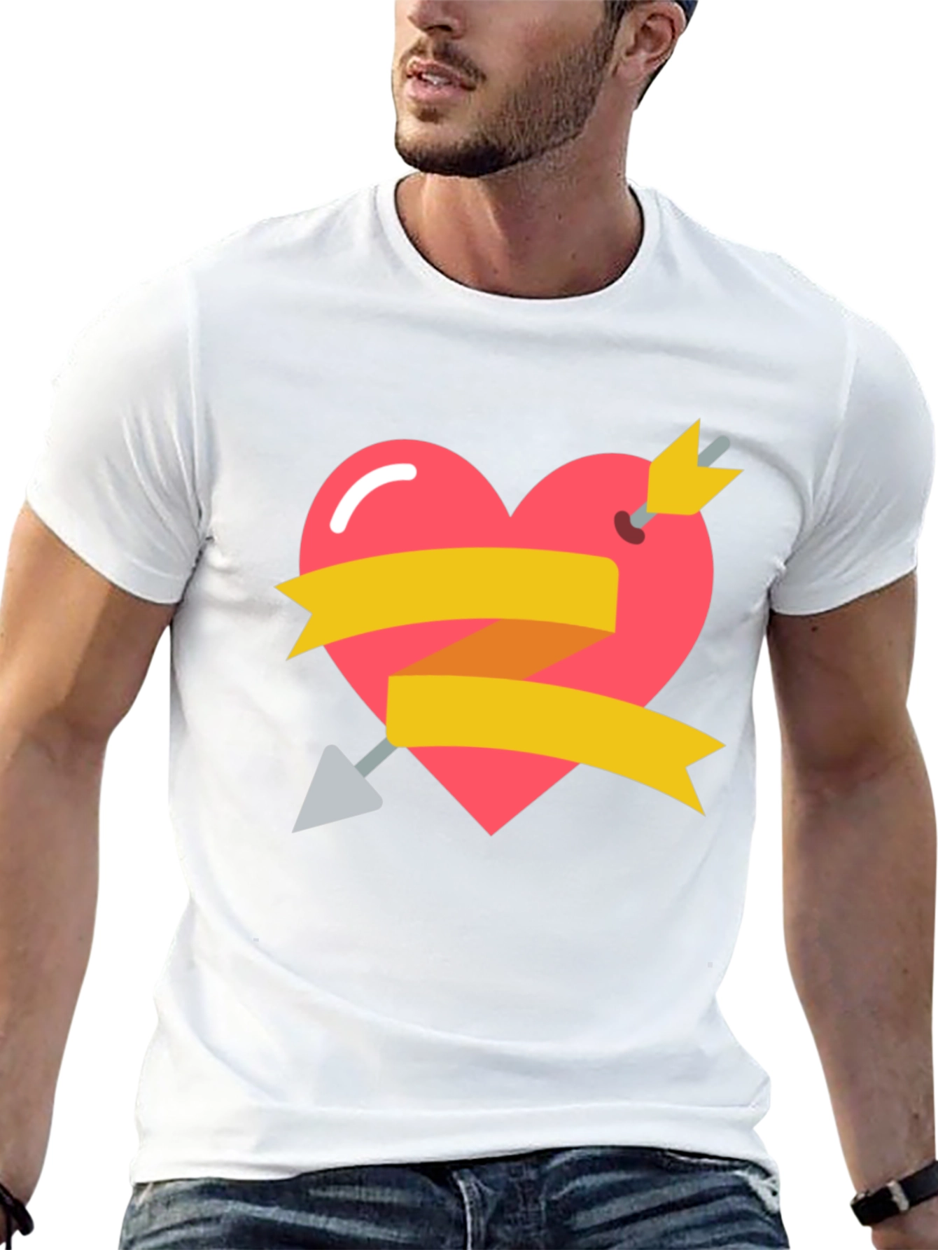 Heart Arrow Graphic Tee - Valentines Day