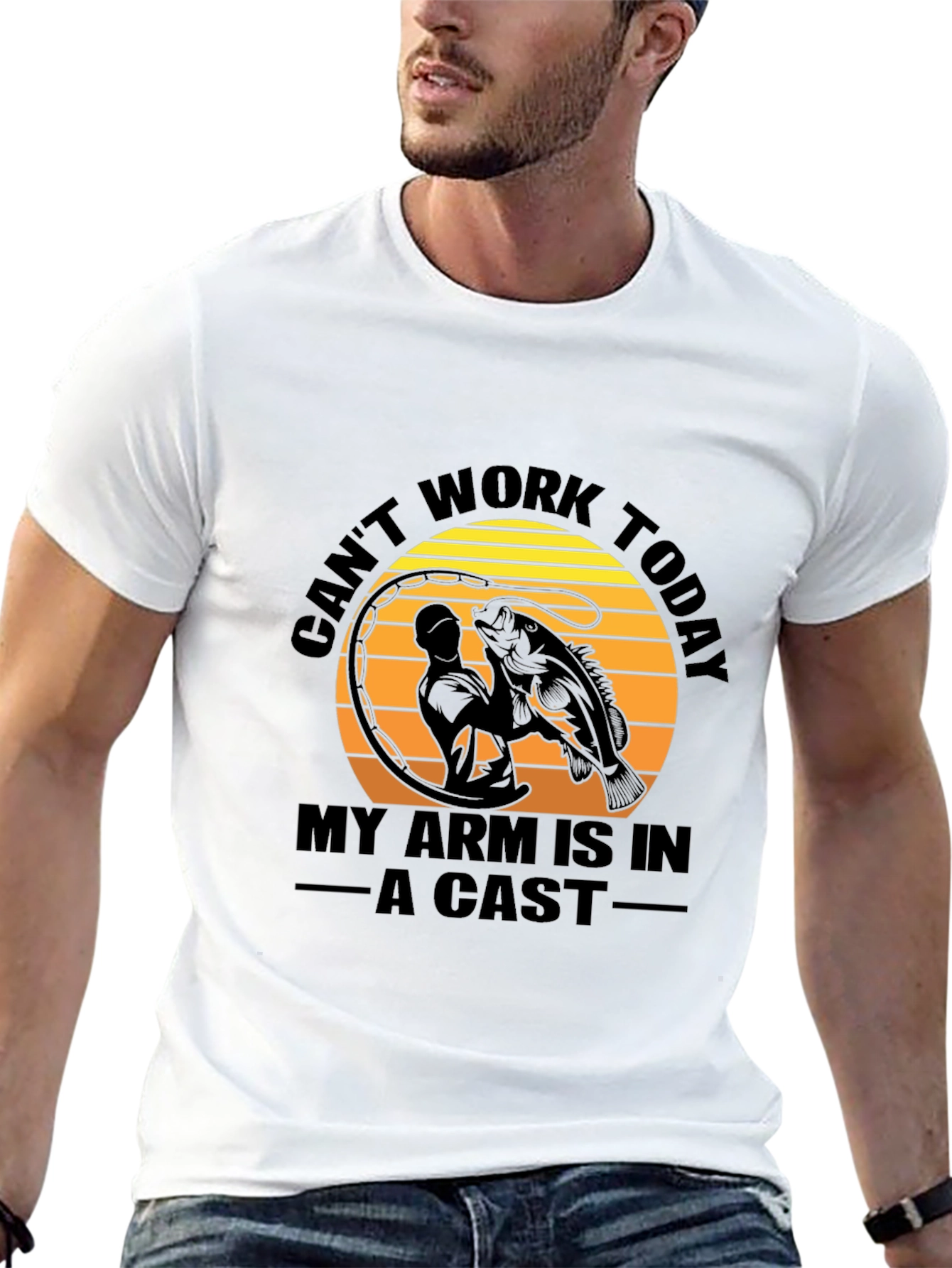 Fishing T-Shirt - Cant Work Today