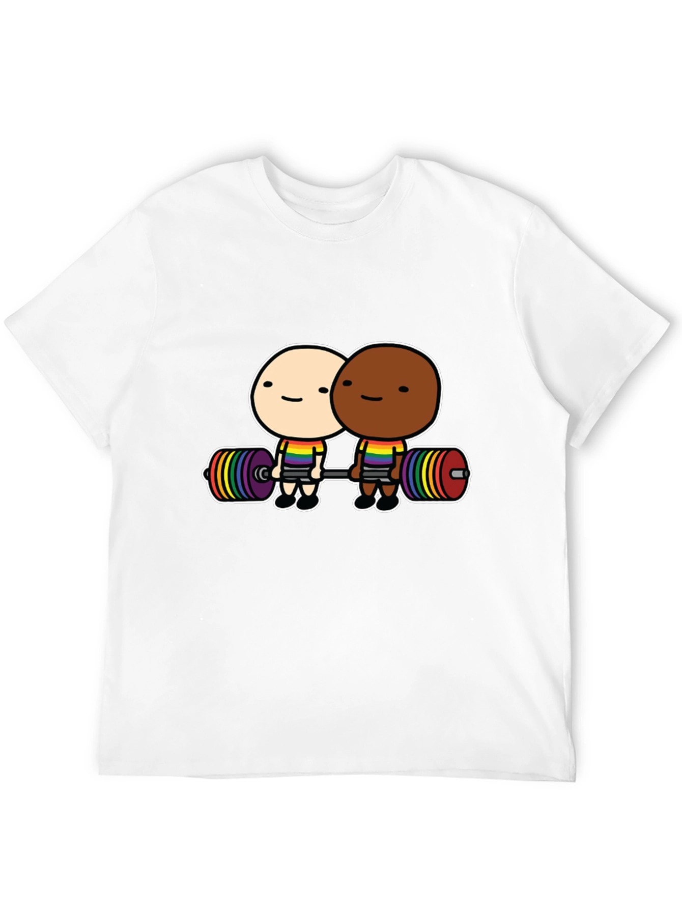 LGBTQ+ Pride Lifting Partners Black T-Shirt