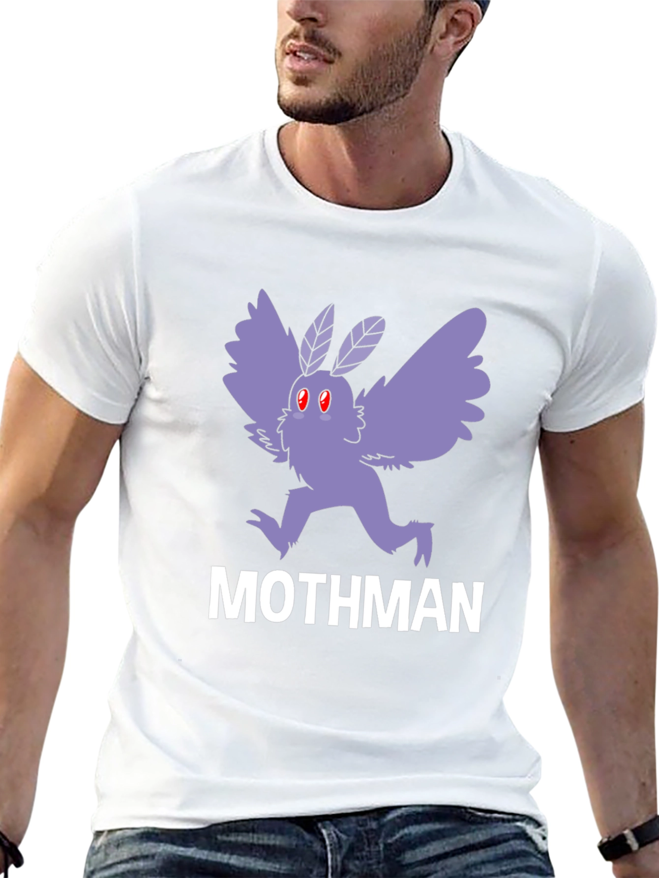 Mothman Graphic Tee - Cryptid Creature T-Shirt