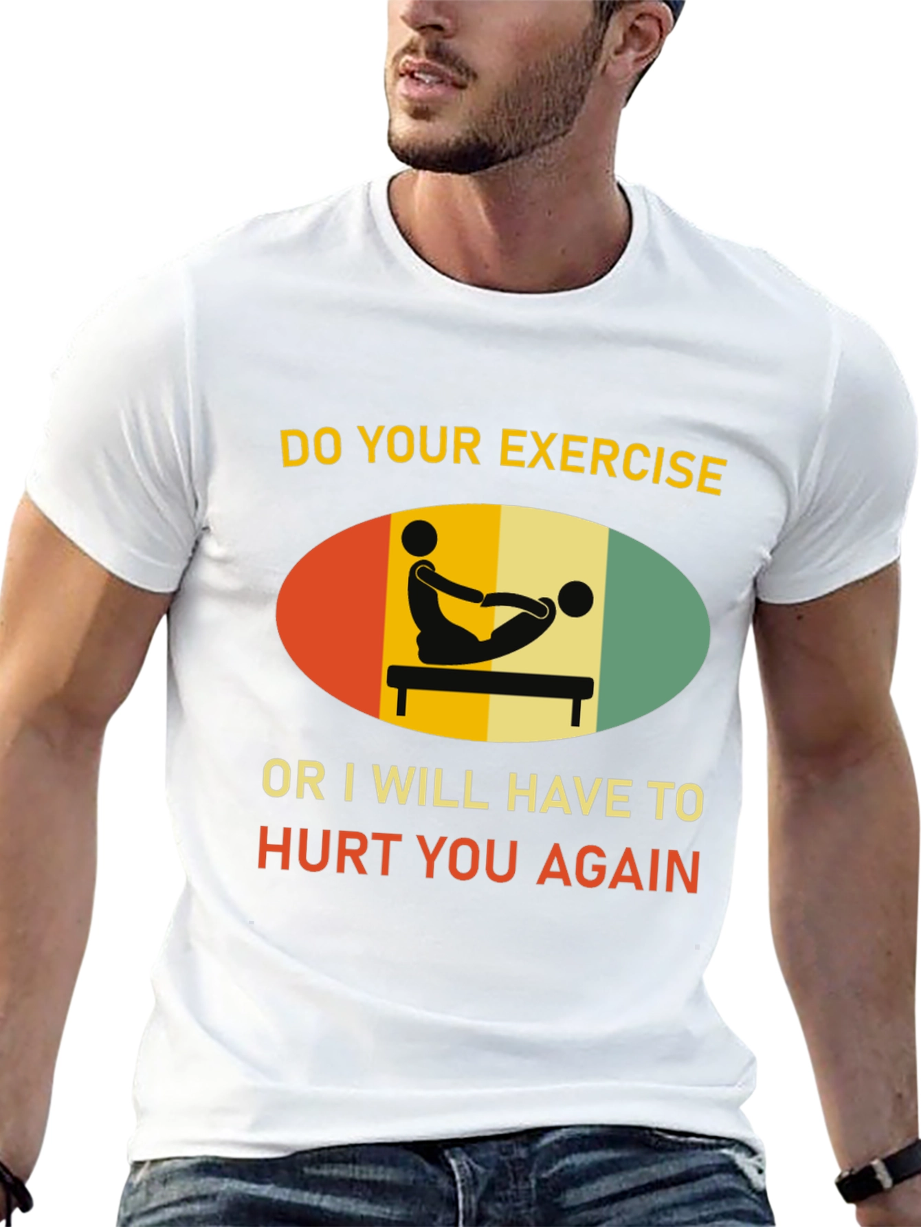 Funny Exercise Threat T-Shirt