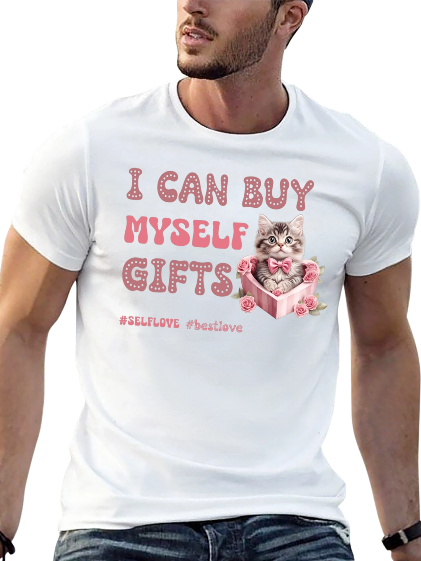 Cute Cat Gifts T-Shirt - Self Love