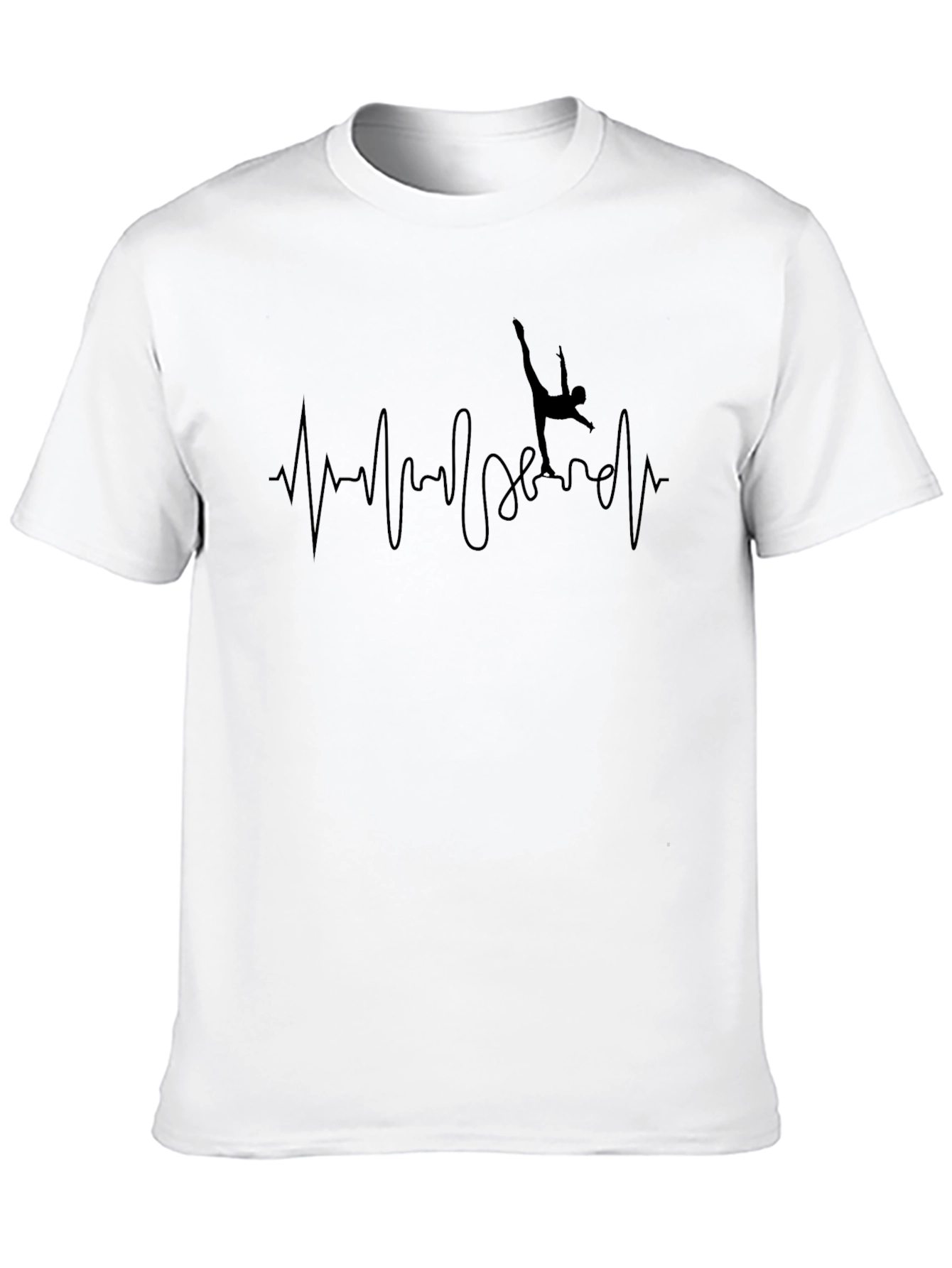 Gymnastics Heartbeat Black T-Shirt