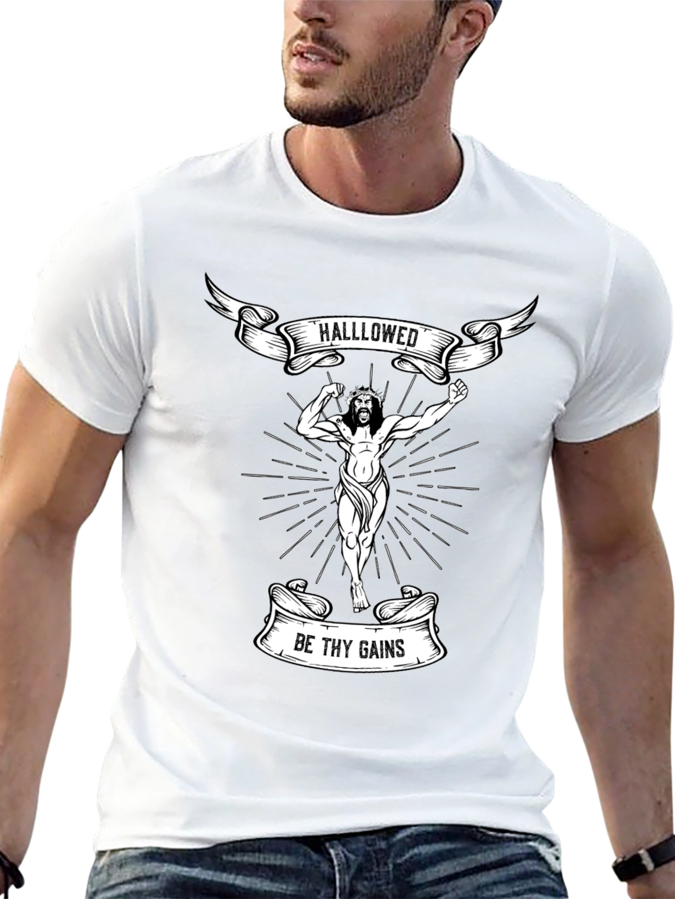 Hallowed Be Thy Gains T-Shirt - Black