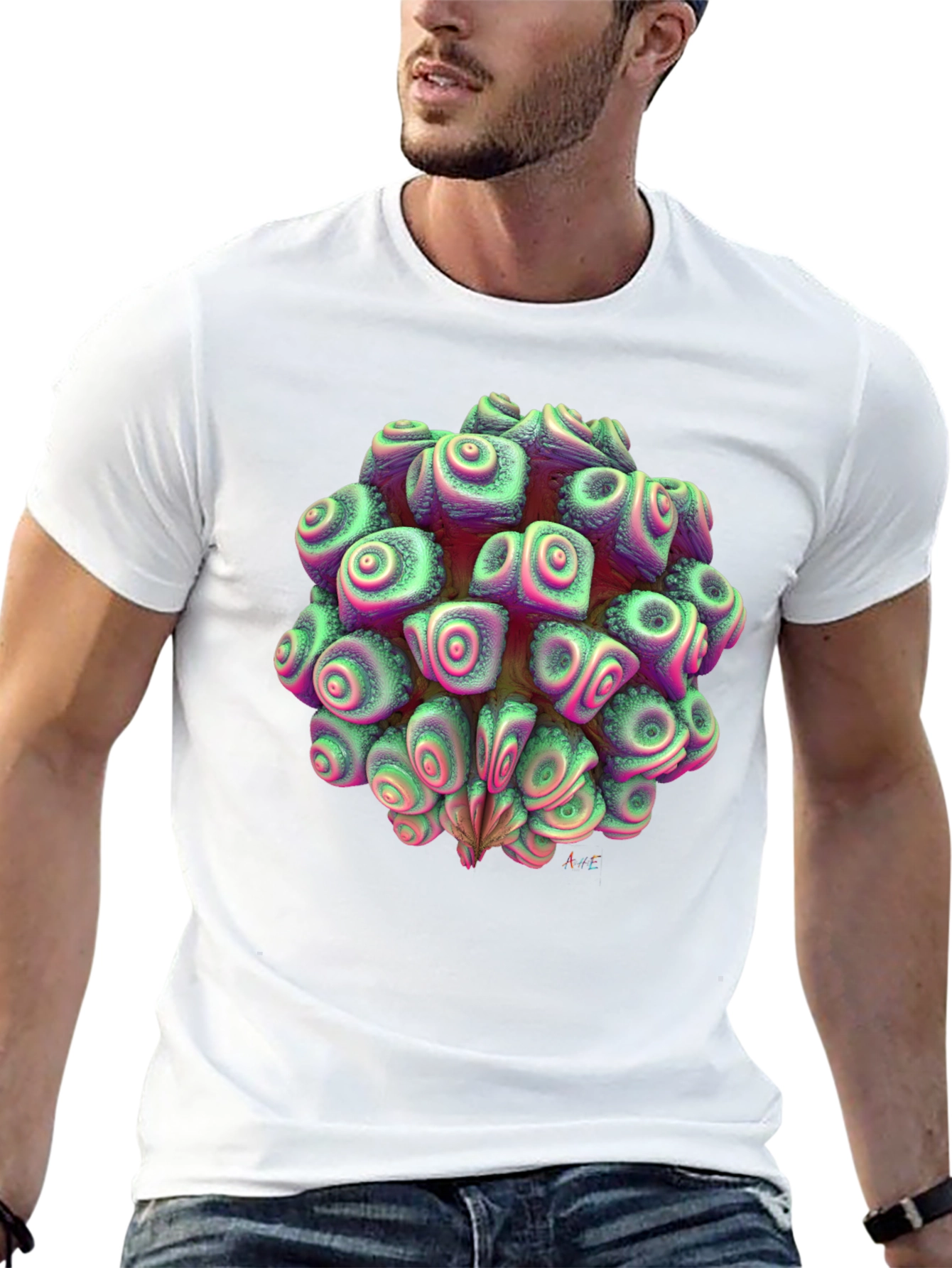 Abstract Organic Fractal Design Tee