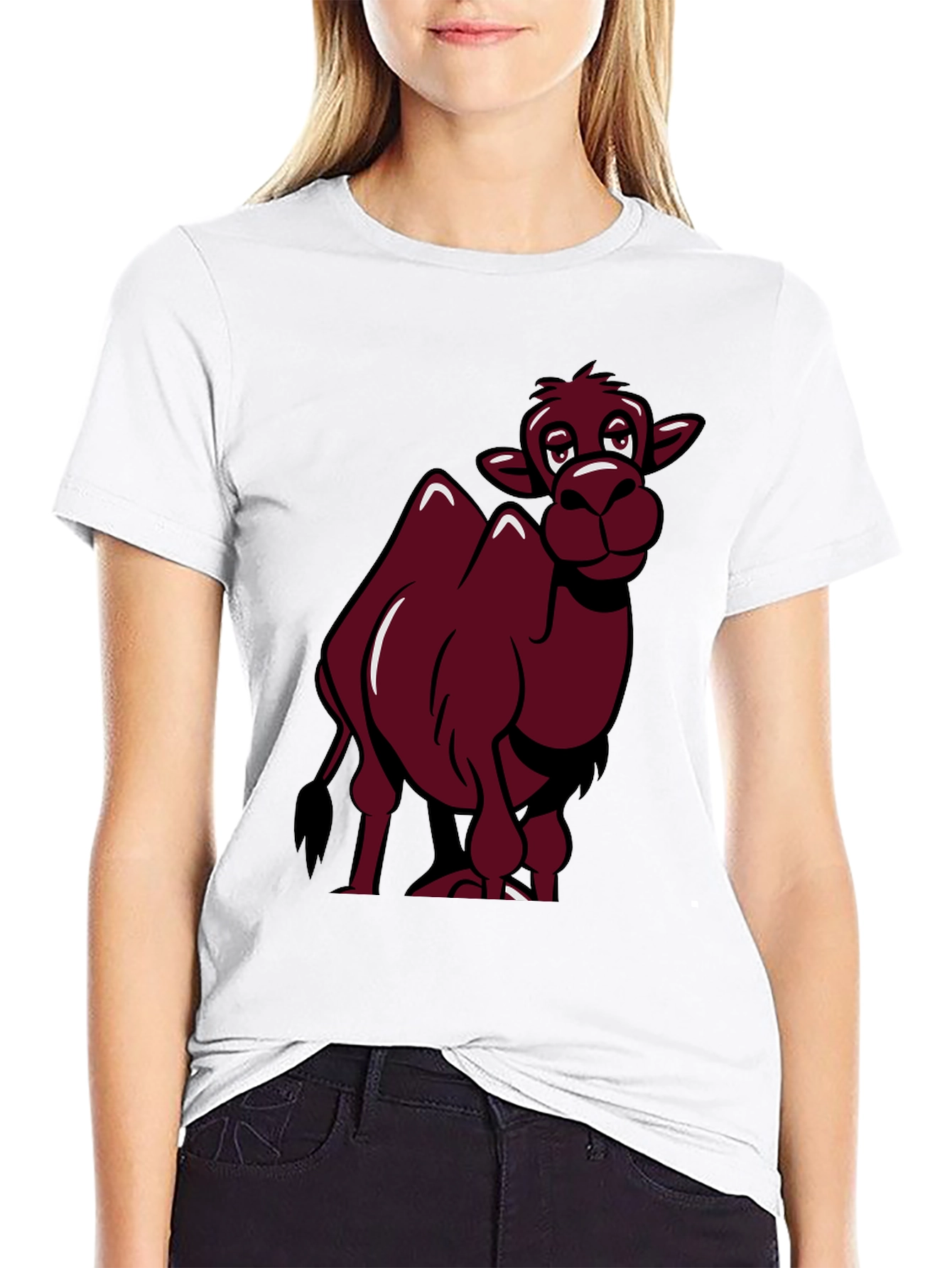 Funny Camel Cartoon Graphic T-Shirt