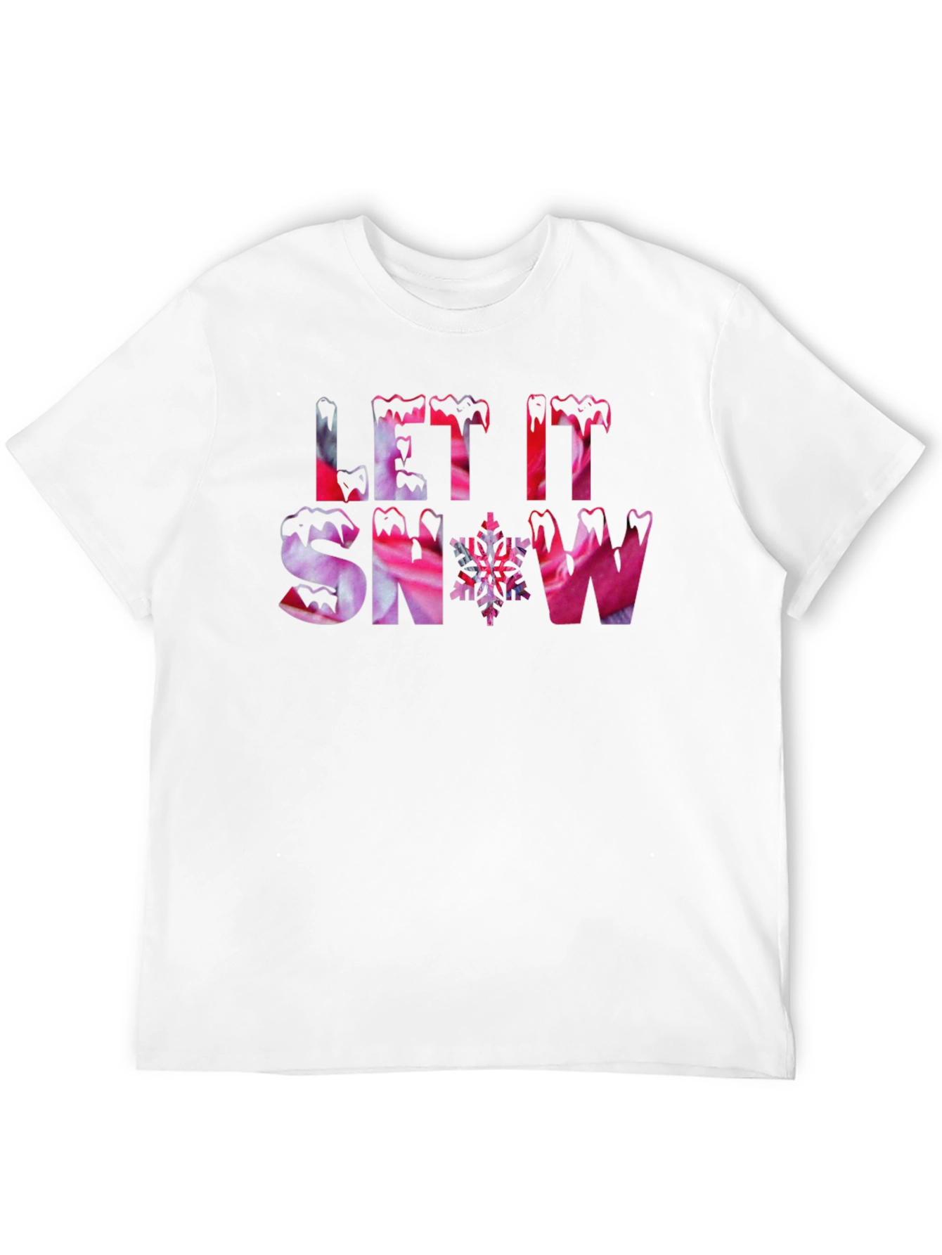 Let it Snow Black Graphic Tee