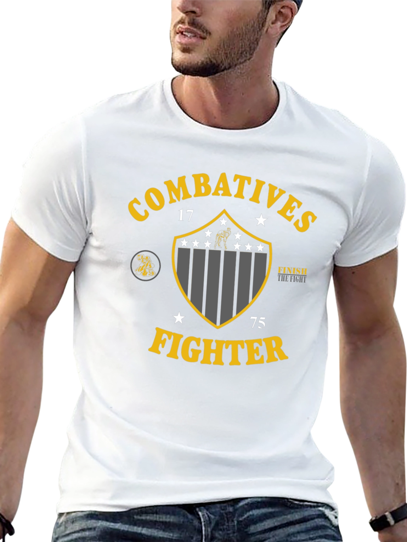 Combatitives Fighter Graphic T-Shirt - Black