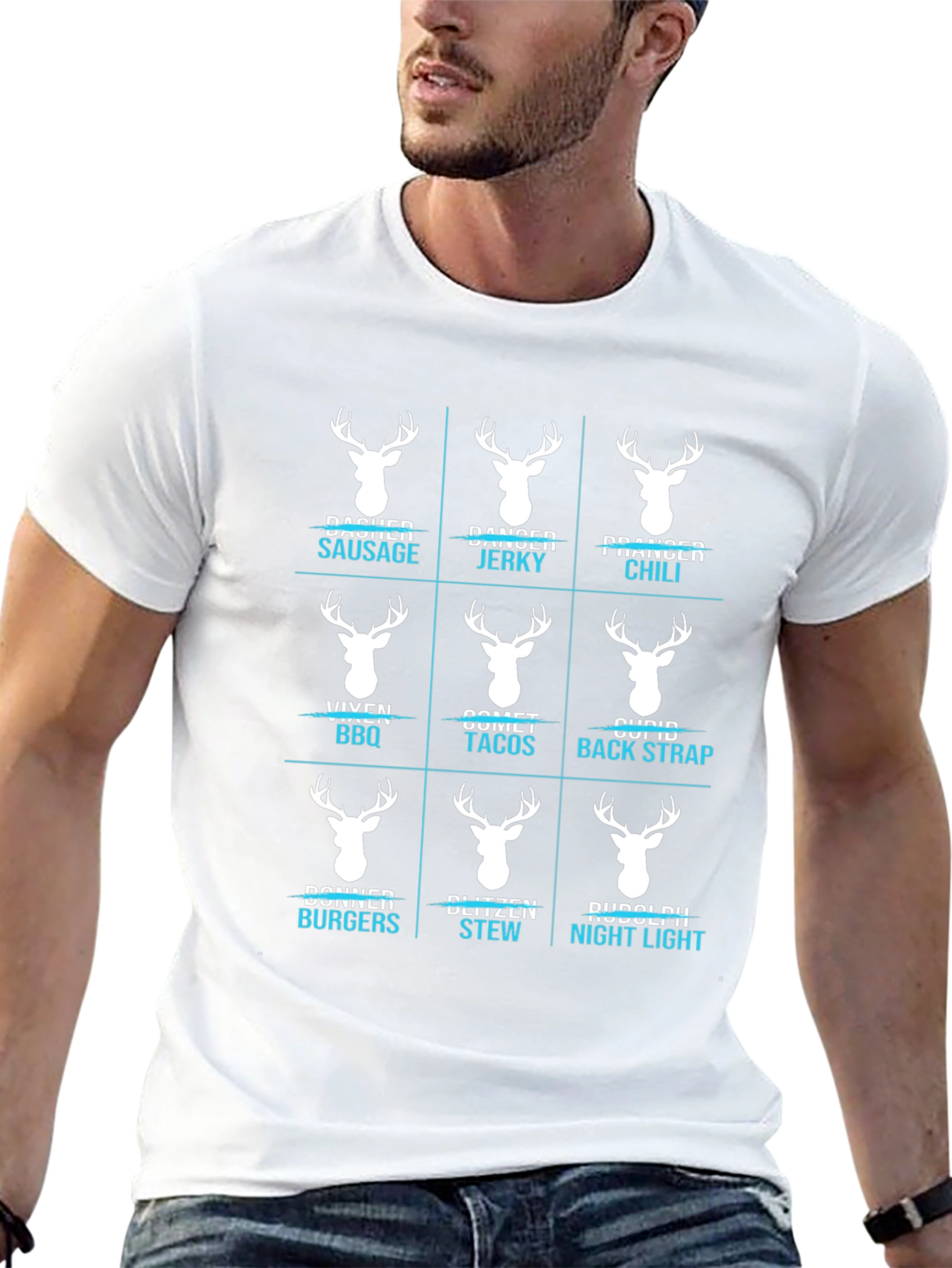 Funny Reindeer Meat Cuts T-Shirt