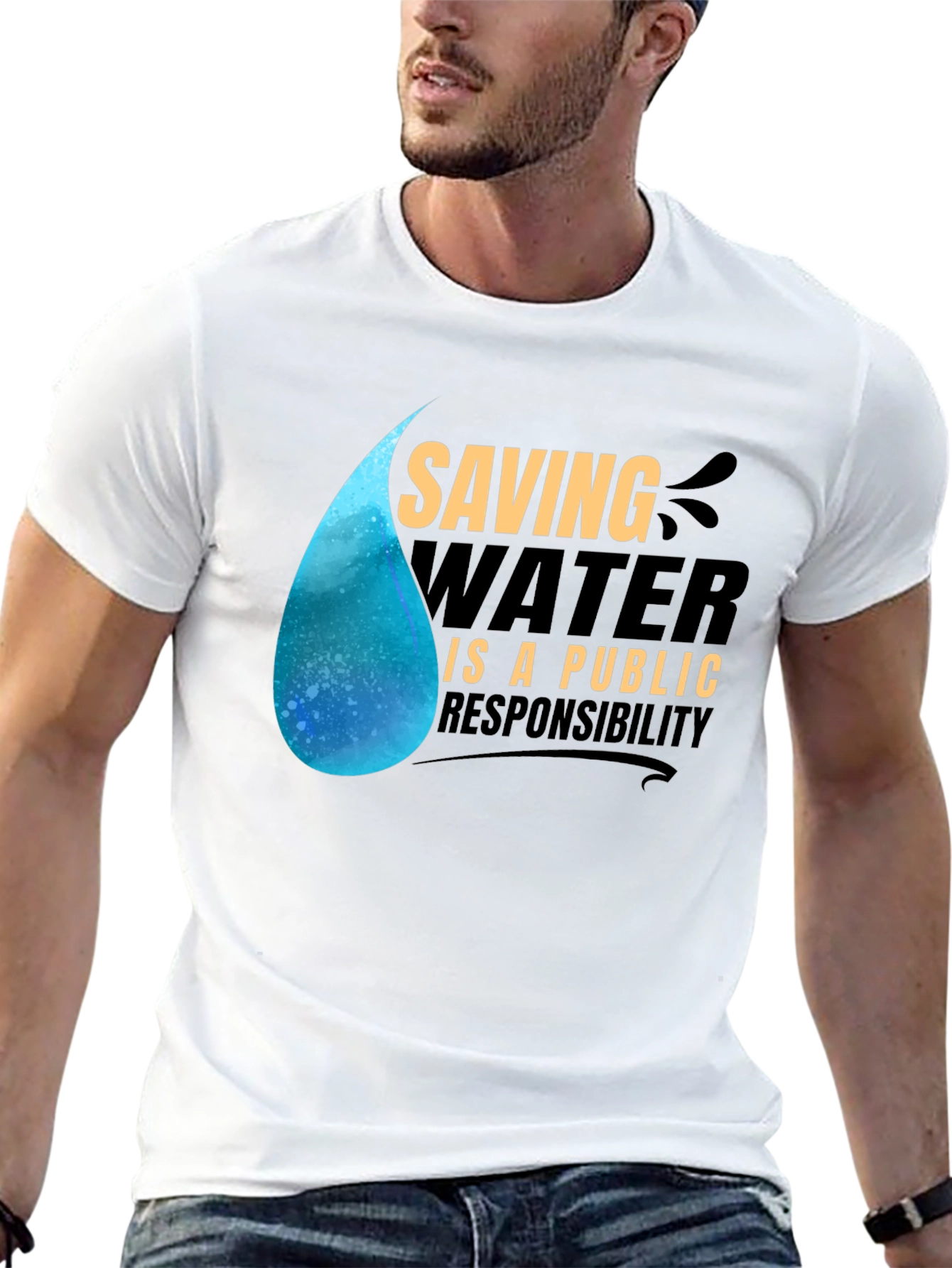 Saving Water Tee: Public Responsibility Shirt