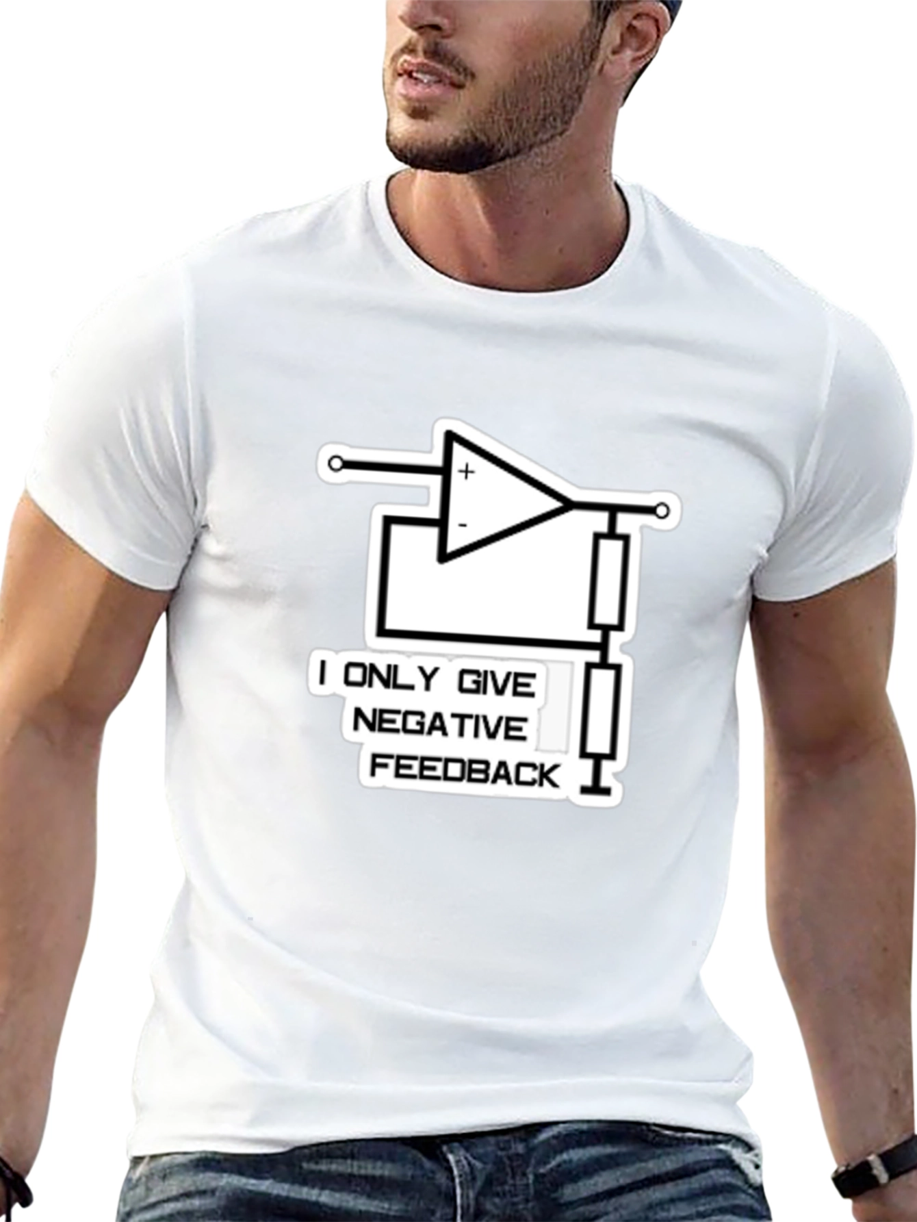 Negative Feedback T-Shirt: Electronics Humor