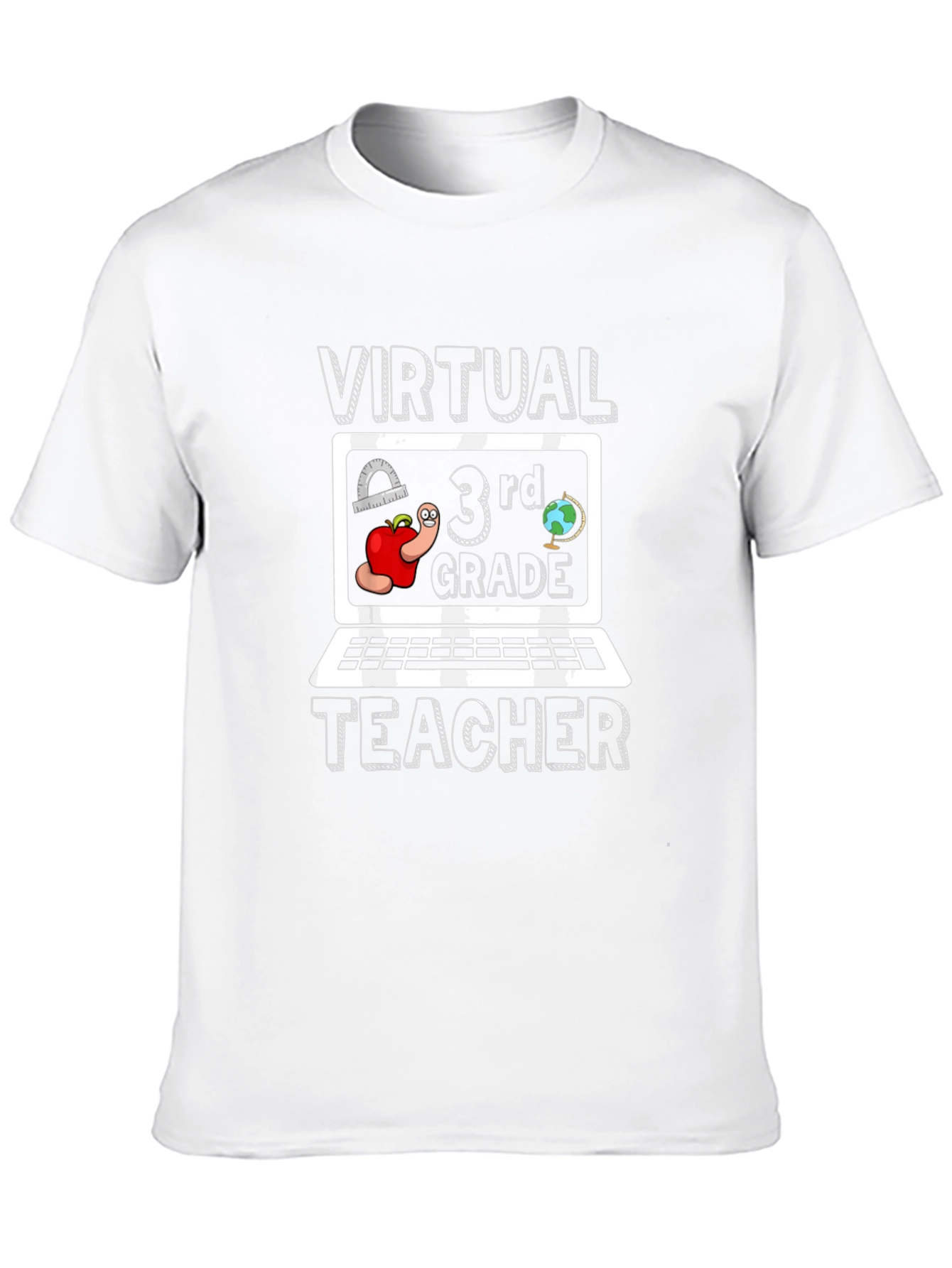 Virtual 3rd Grade Teacher Graphic T-Shirt