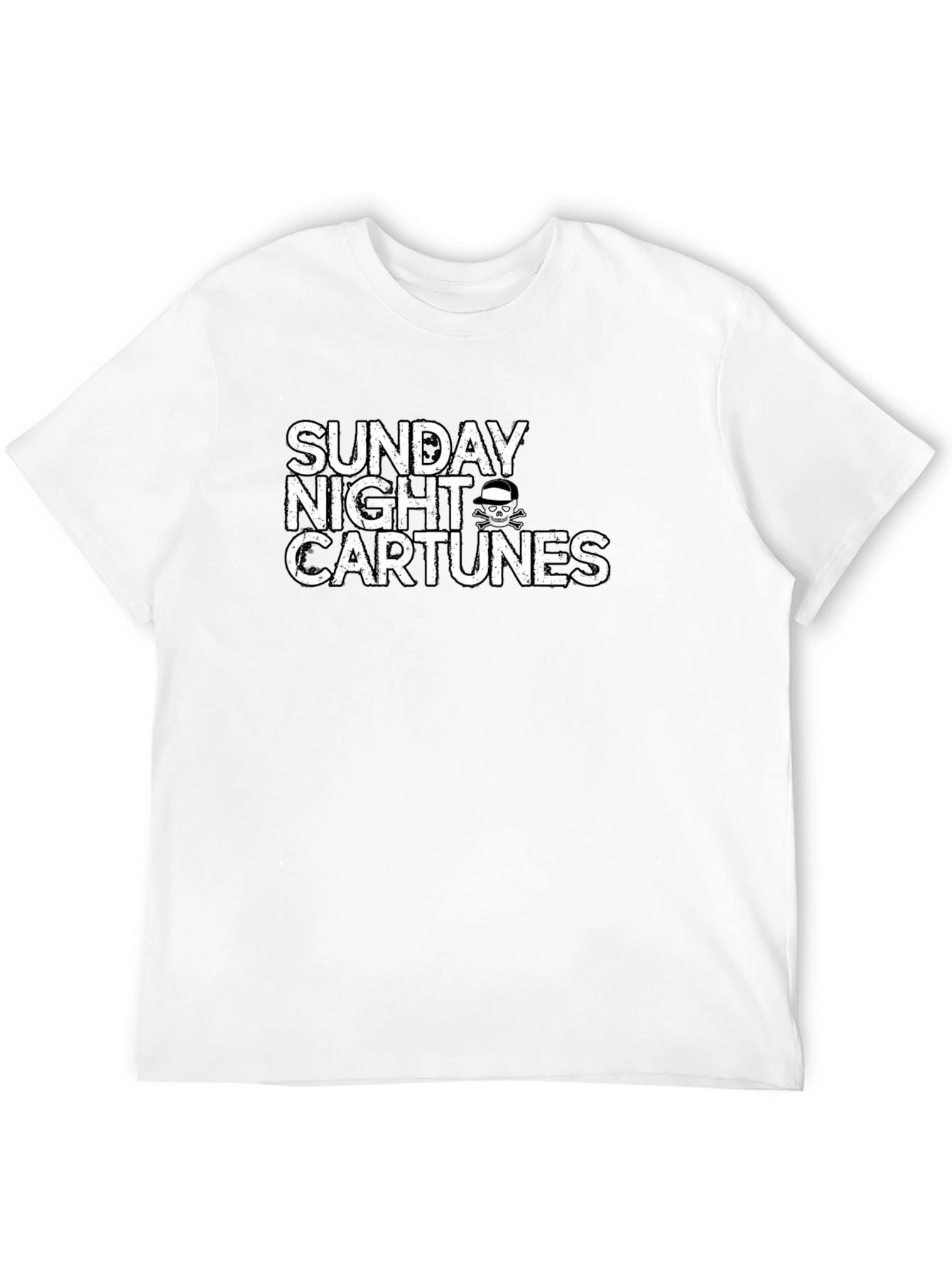Sunday Night Cartunes Black Graphic Tee