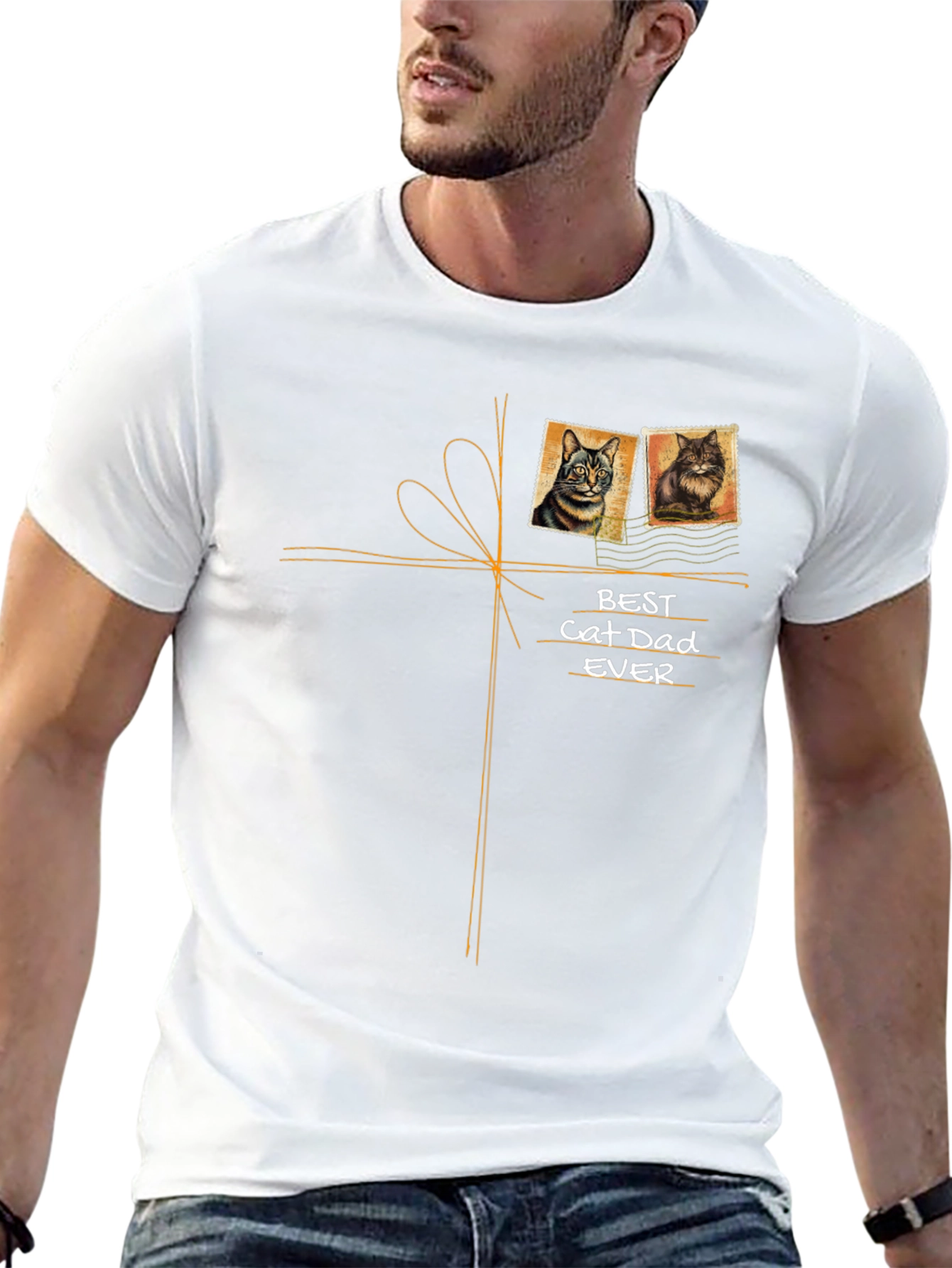Best Cat Dad Ever T-Shirt - Unique Gift Idea