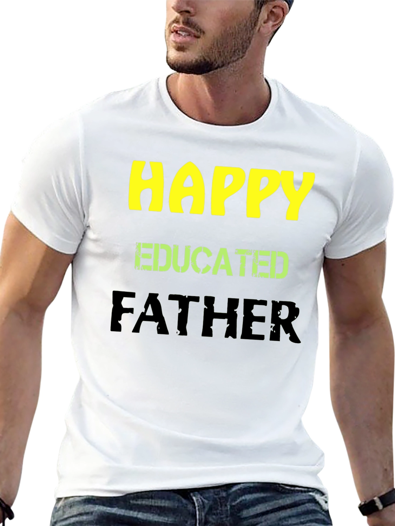 Happy Educated Father Graphic T-Shirt