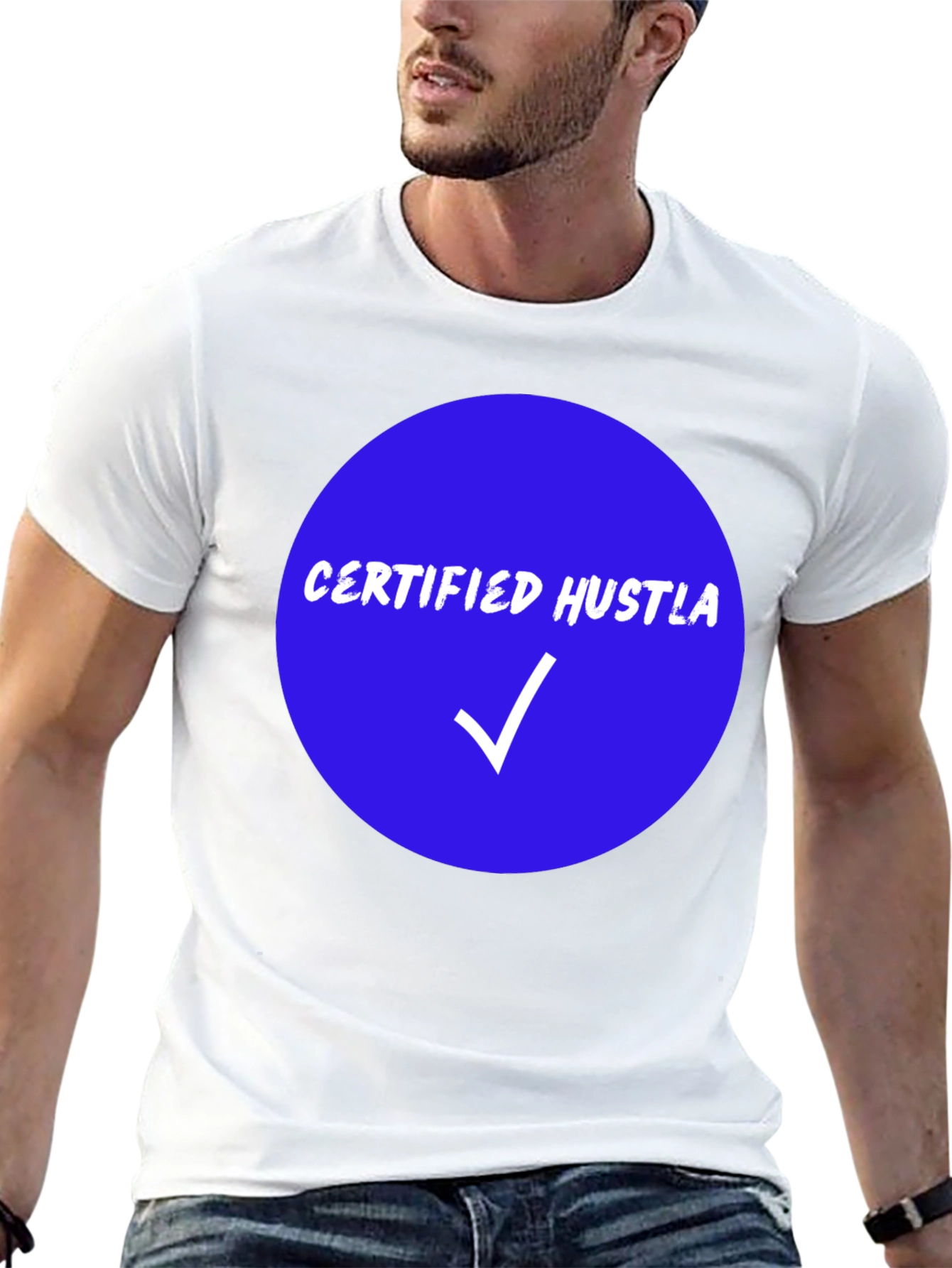 Certified Hustla Black Graphic Tee