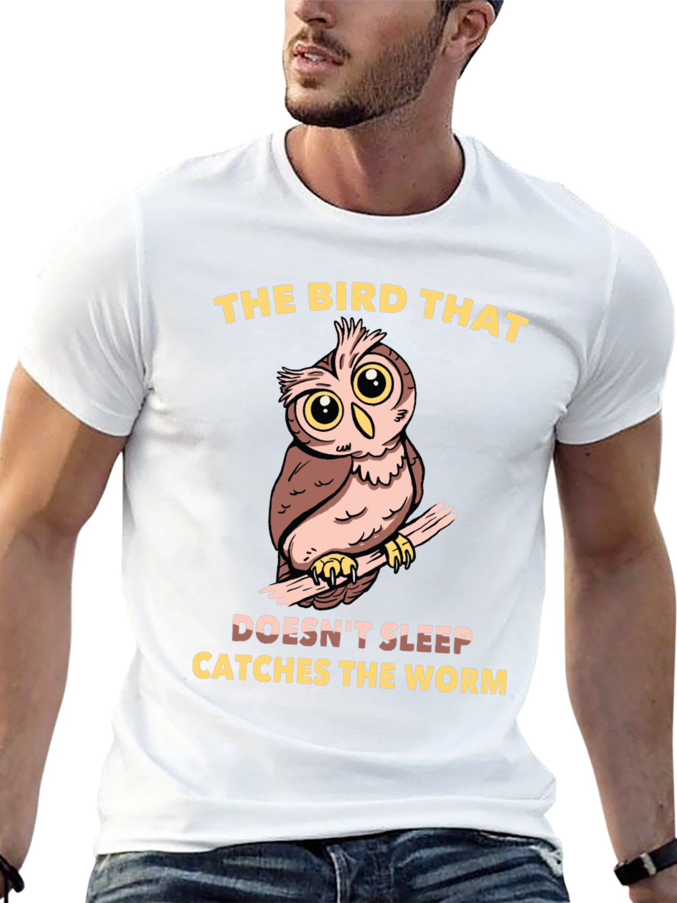 Owl T-Shirt - The Bird That Doesnt Sleep...