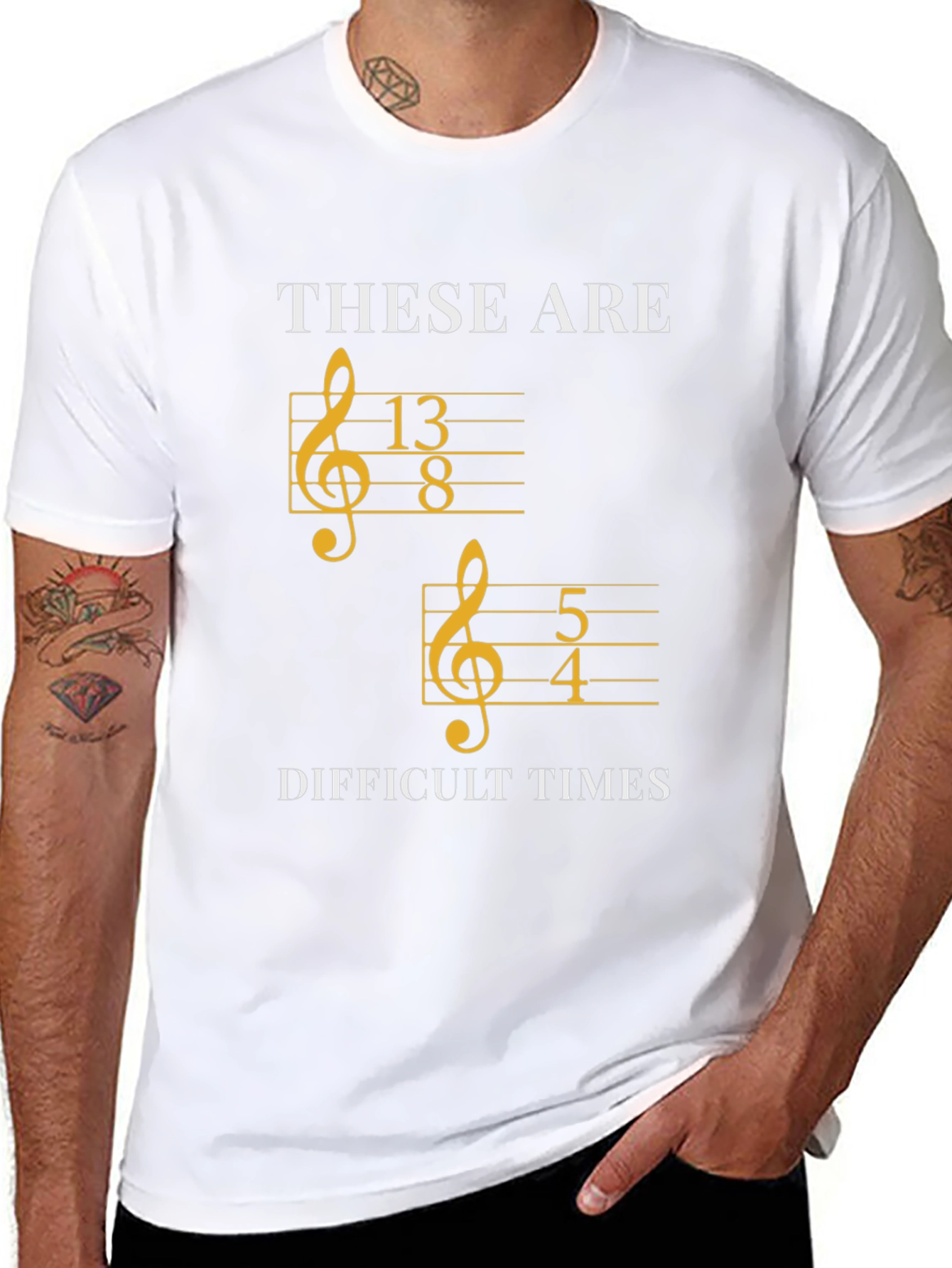Difficult Times Music Pun T-Shirt