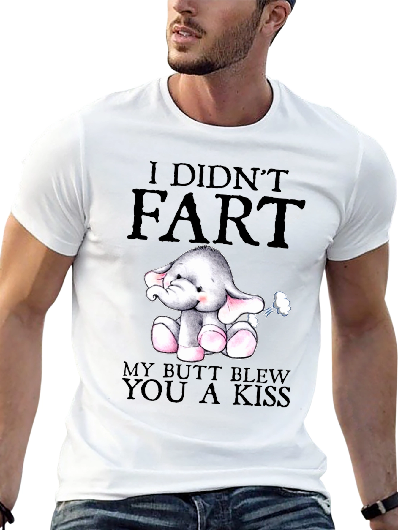 Funny Elephant Fart Kiss T-Shirt