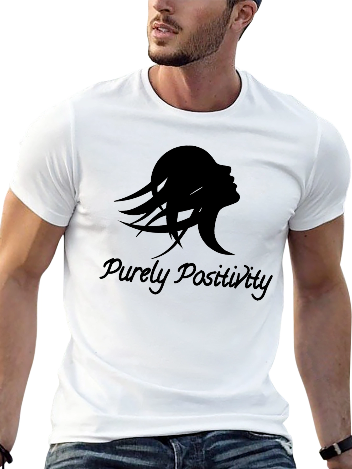 Purely Positivity Womens Silhouette T-Shirt