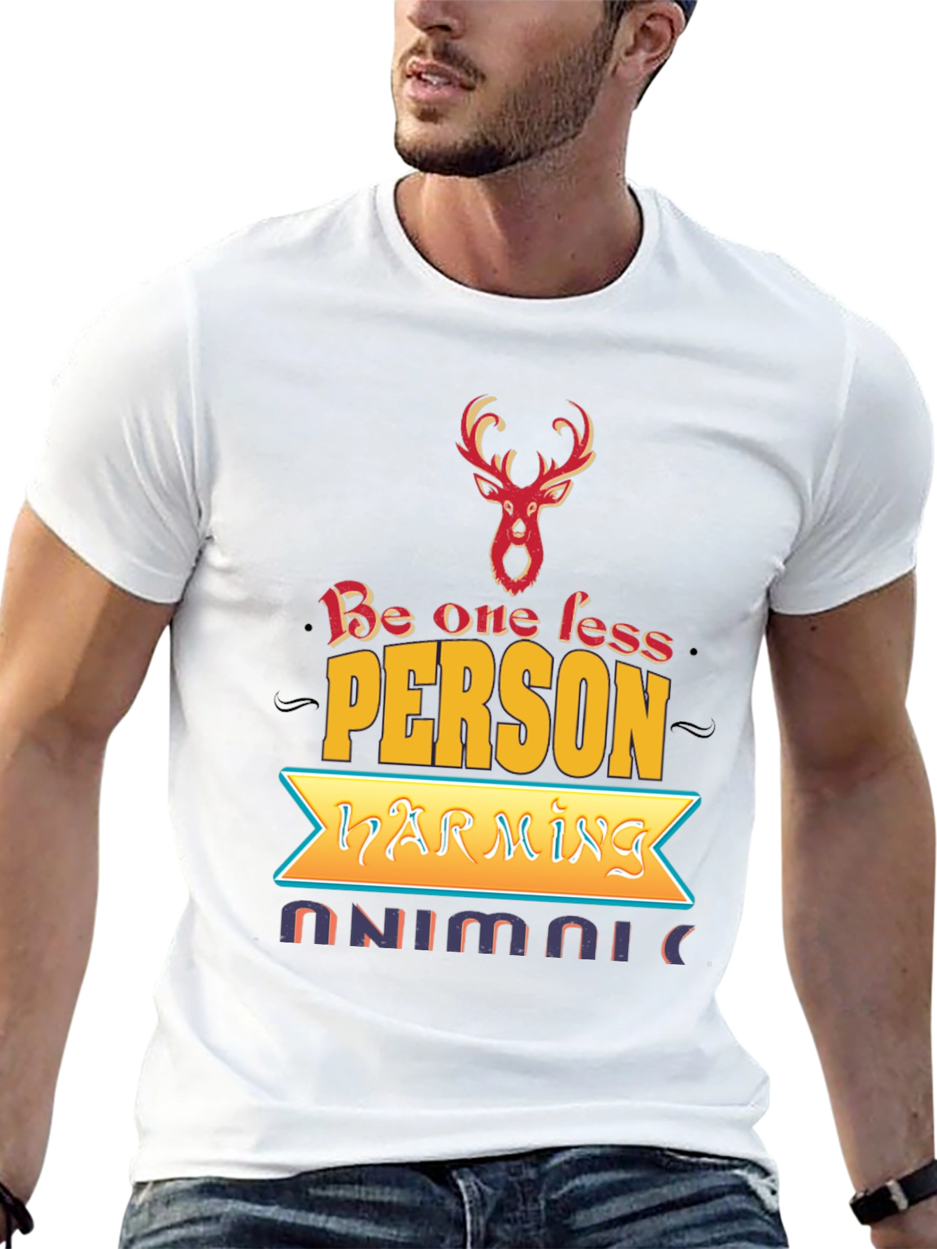 Be One Less Person Harming Animals Graphic Tee