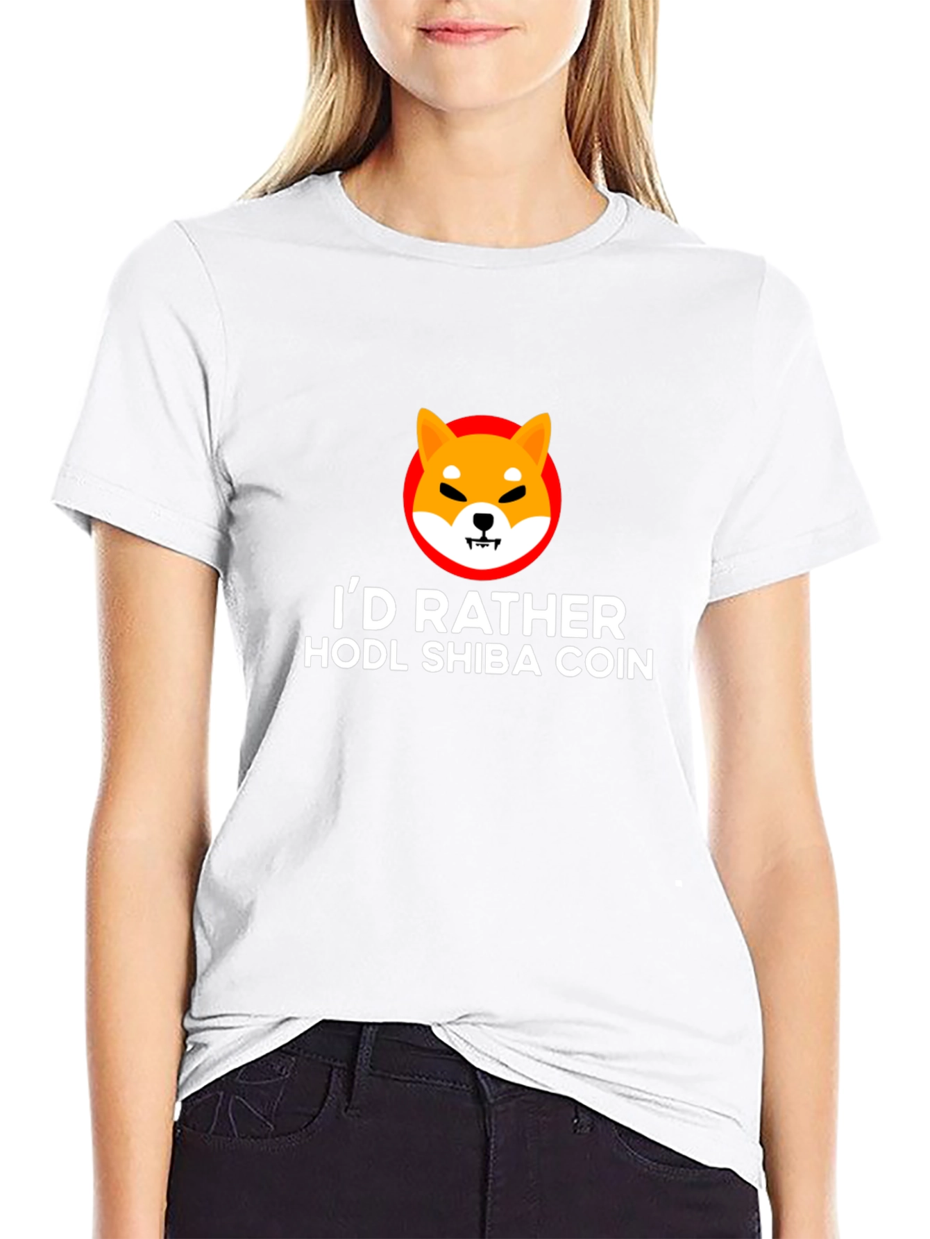 HODL Shiba Coin Black T-Shirt