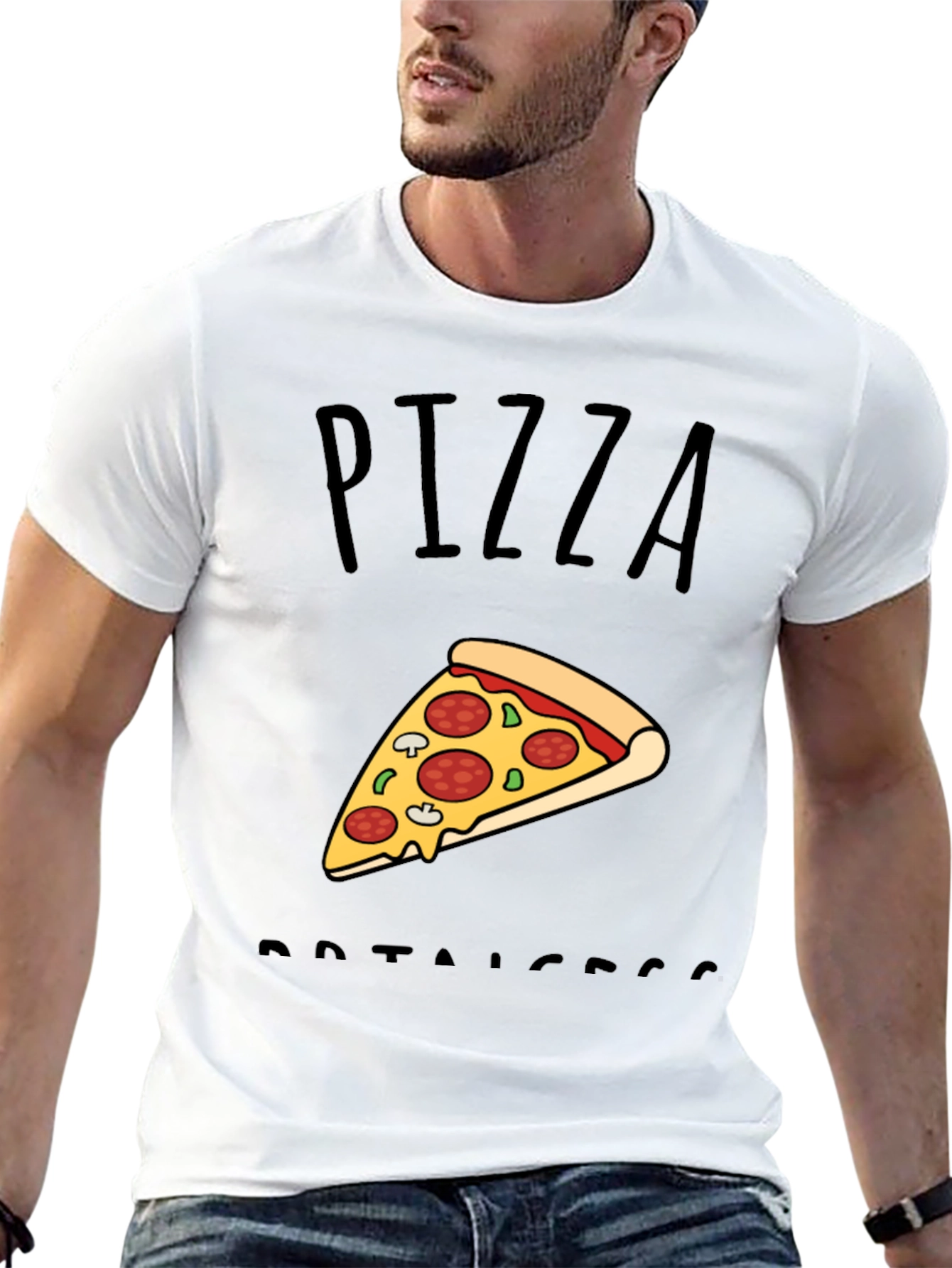 Pizza Protector Black T-Shirt - Foodie Tee