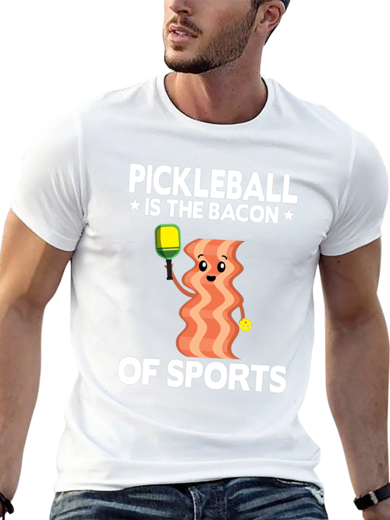 Pickleball Bacon of Sports Graphic Tee