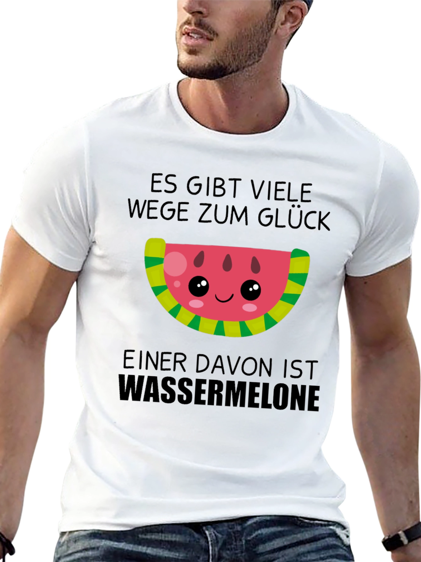 Watermelon Glück T-Shirt - Cute Kawaii Design