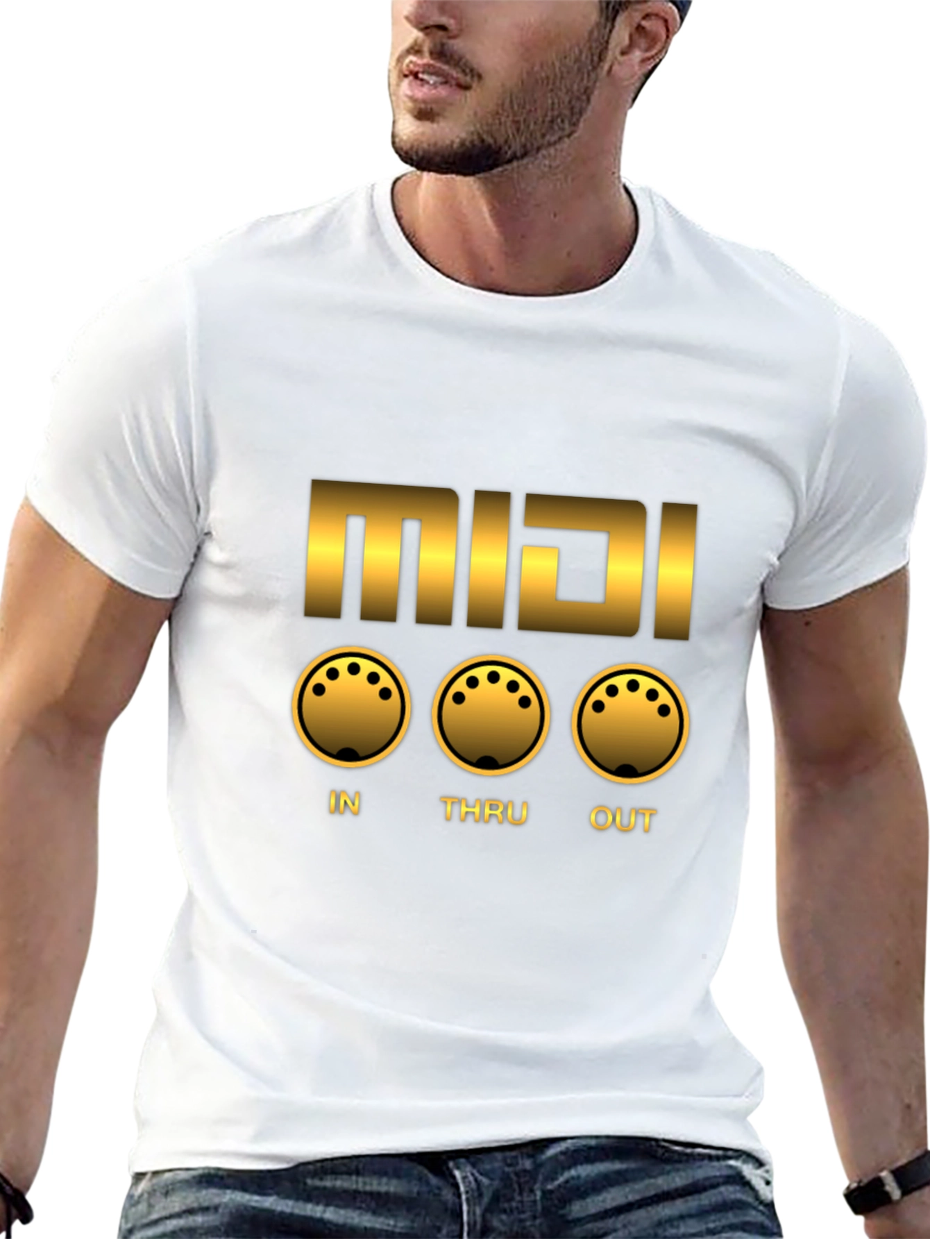MIDI In Thru Out Graphic T-Shirt