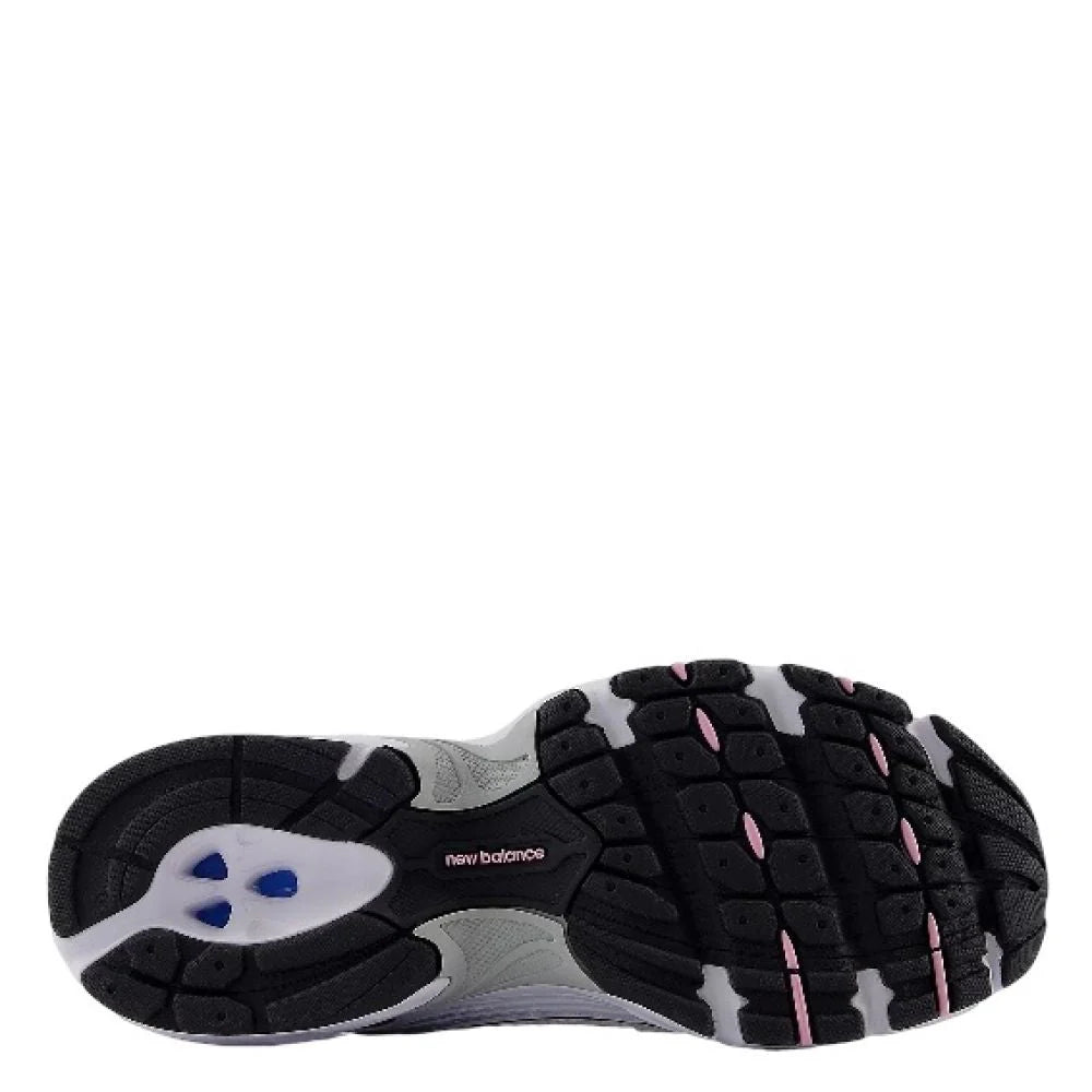 New Balance Women's 530 in White with Pink Sugar and Silver Metallic