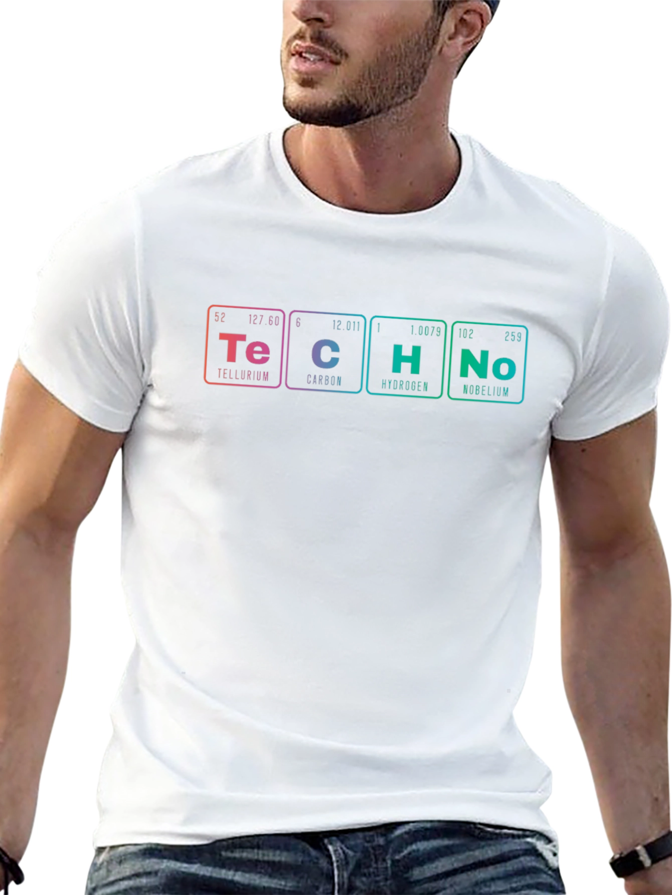 Techno Elements T-Shirt - Periodic Table Rave Tee