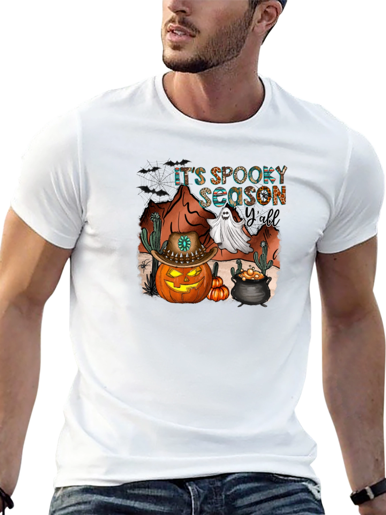 Spooky Season Yall Black T-Shirt