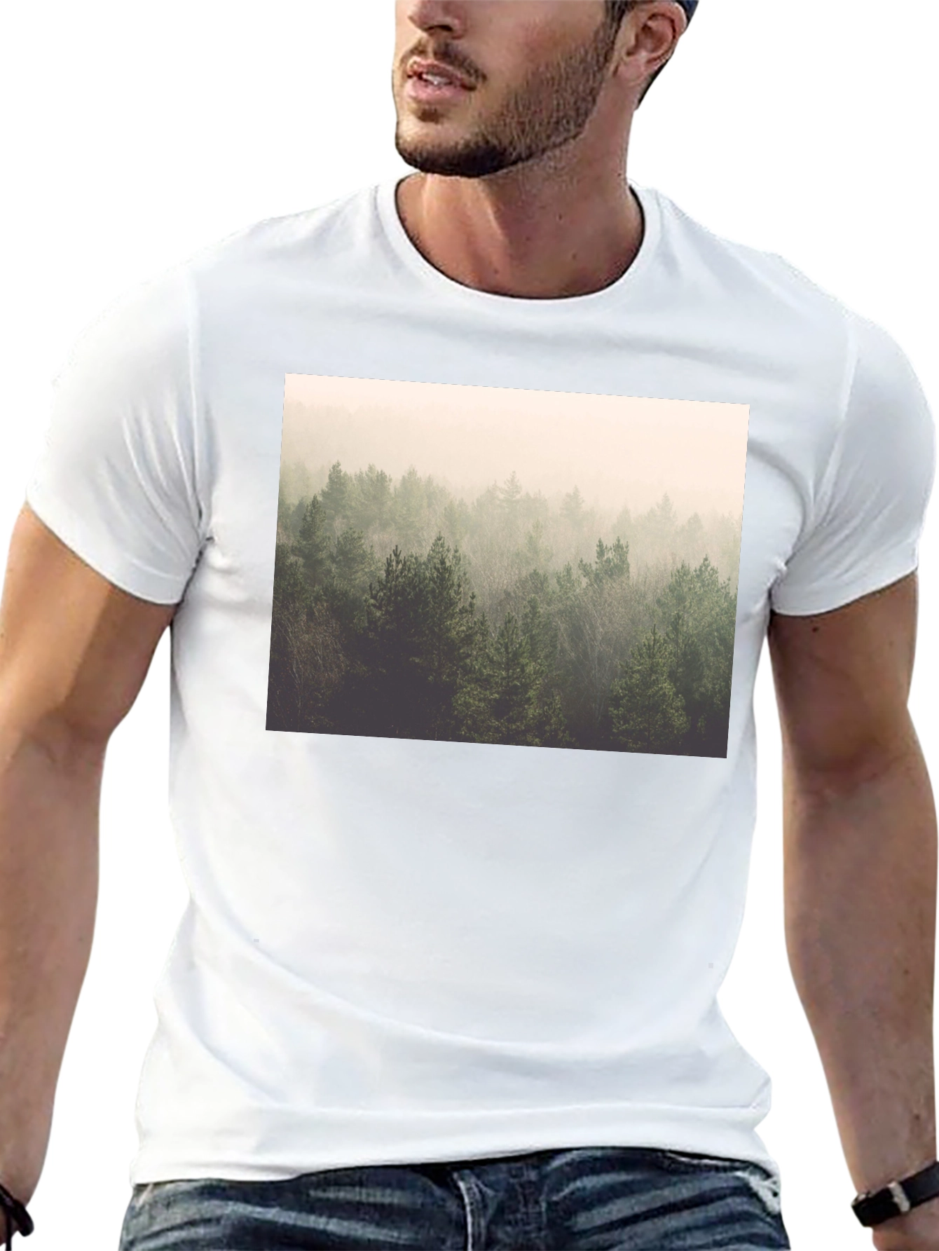 Forest Graphic Black T-Shirt