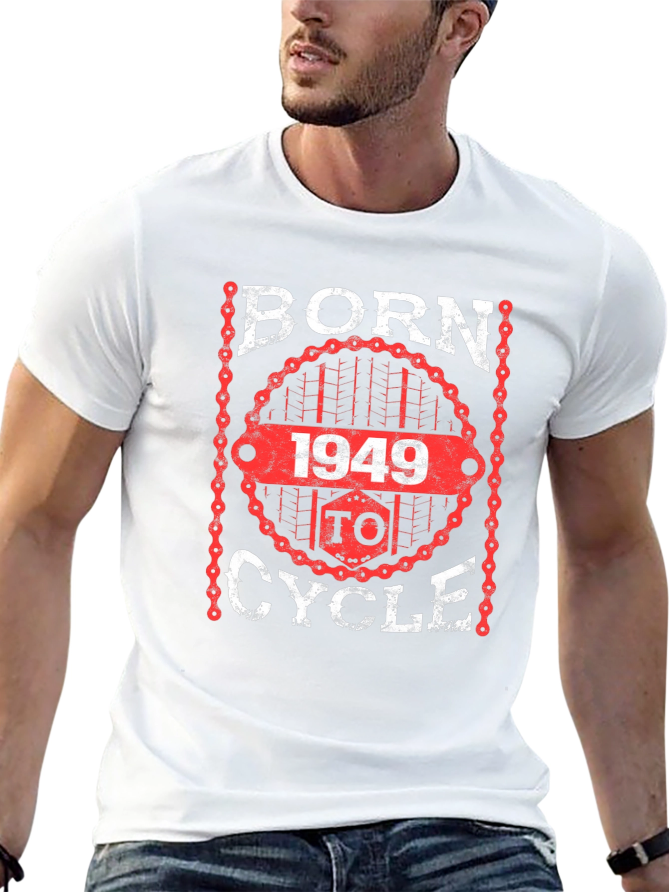Born 1949 To Cycle Graphic T-Shirt