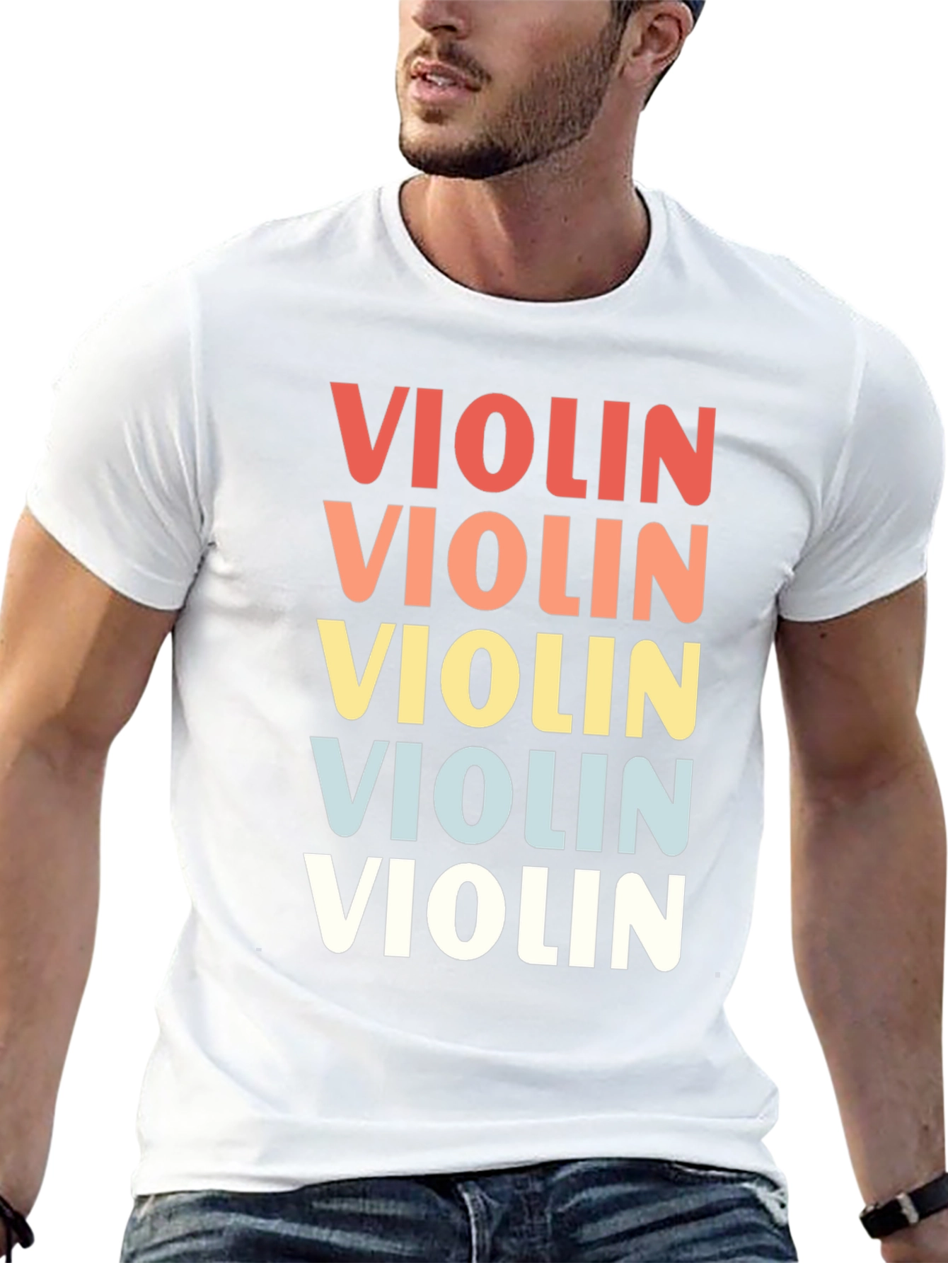 Retro Violin Graphic Tee