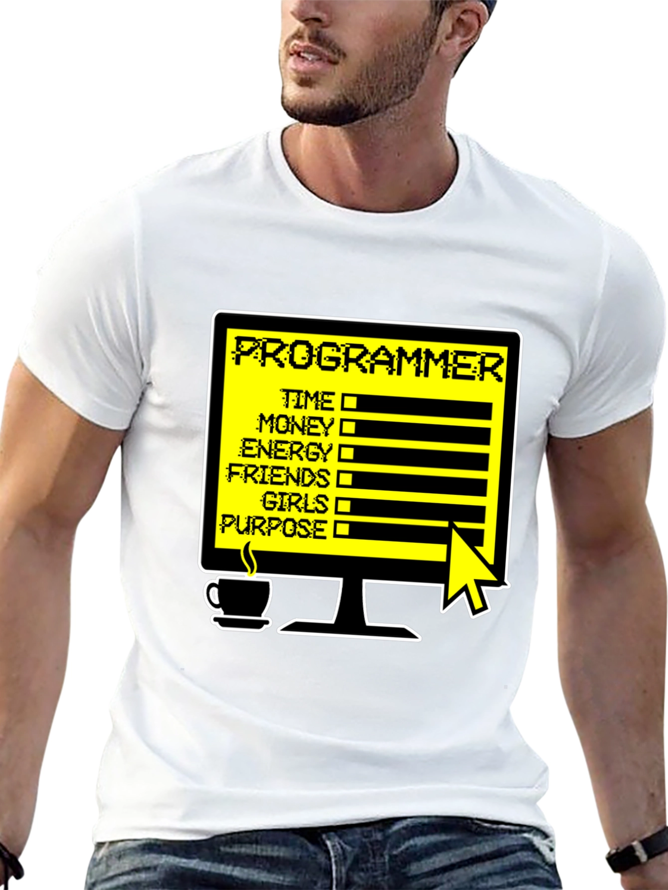 Programmer Status T-Shirt - Time Money Energy