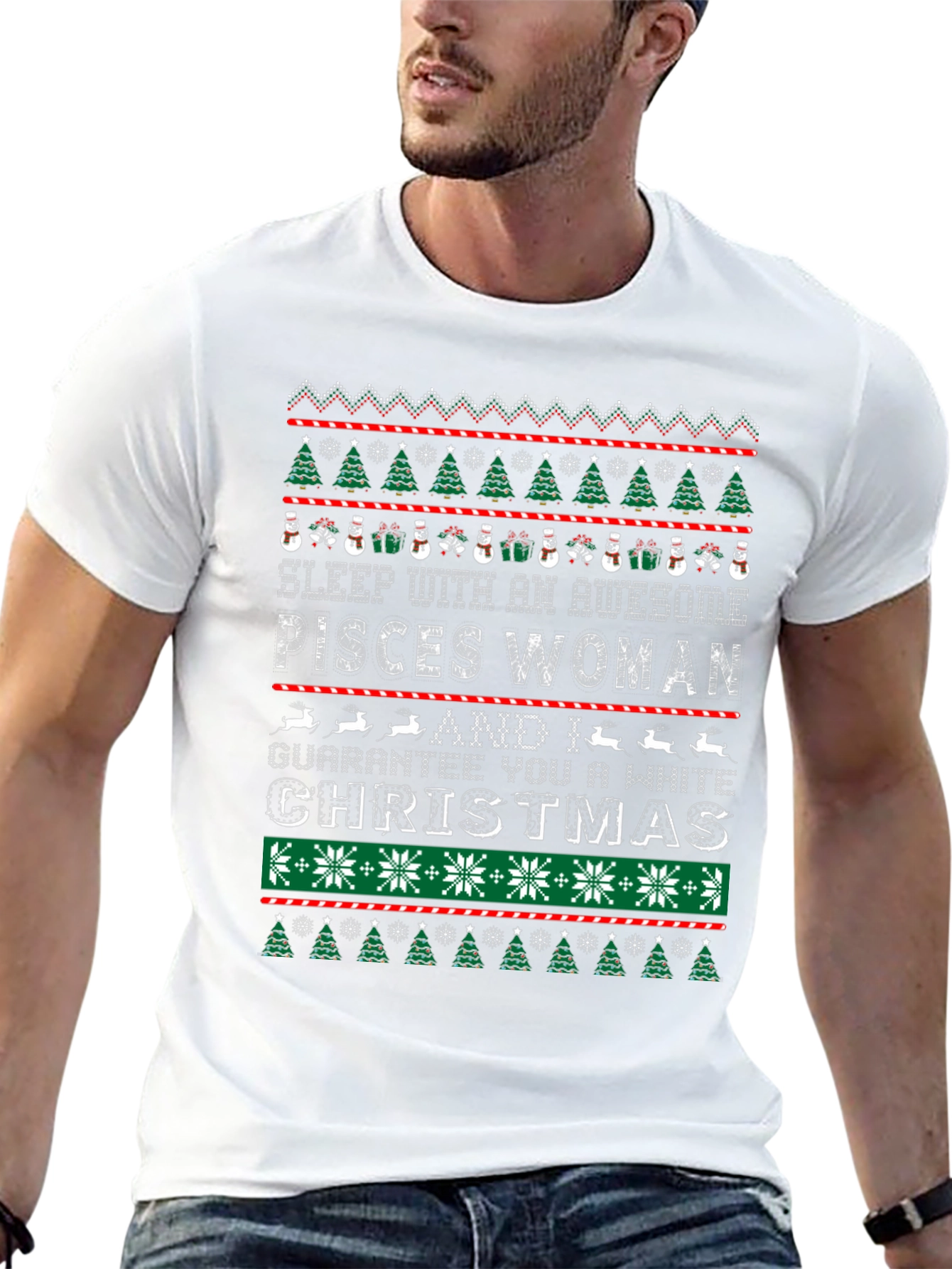 Pisces Woman Ugly Christmas Sweater T-Shirt