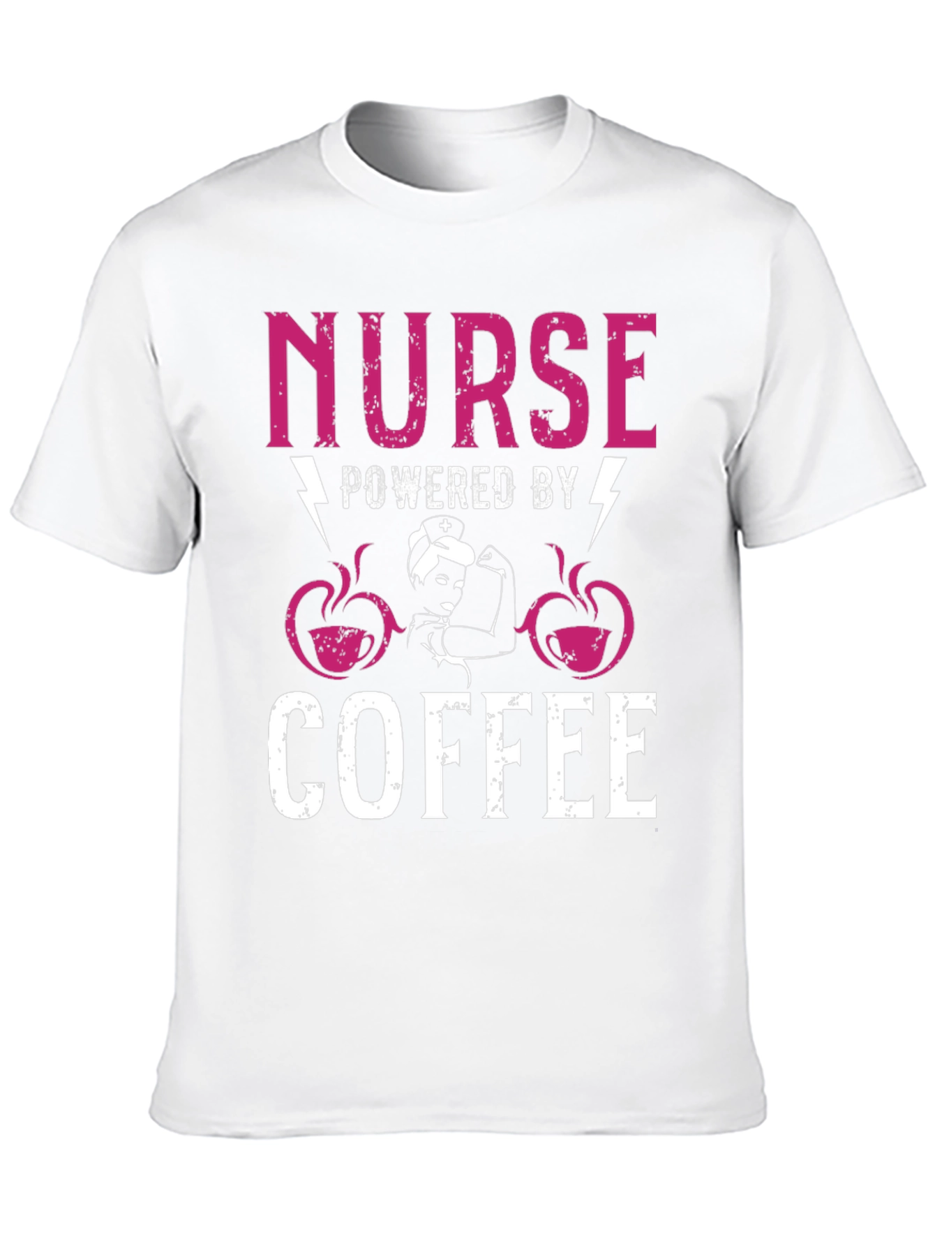 Nurse Powered by Coffee Graphic Tee