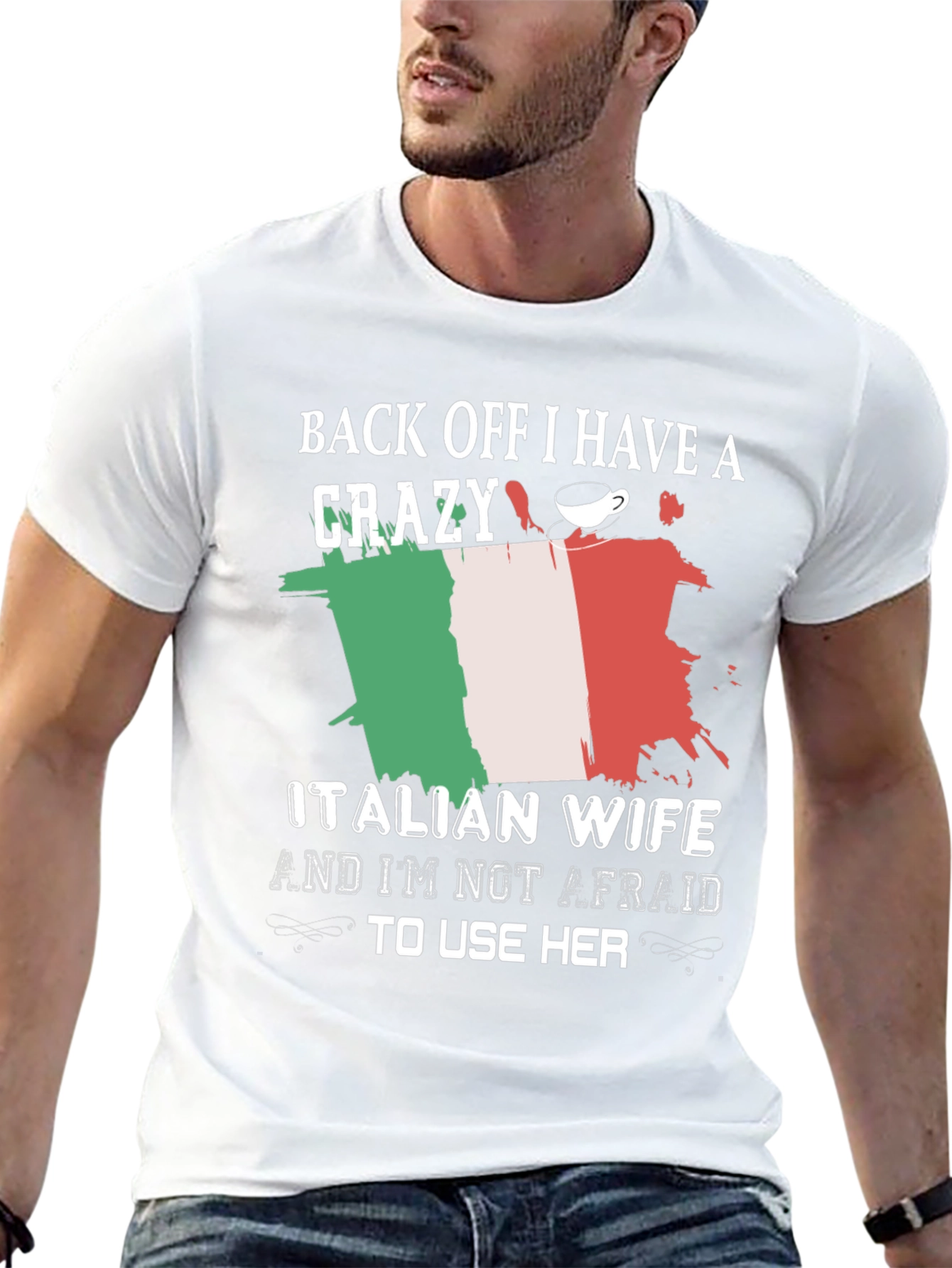 Funny Crazy Italian Wife Graphic Tee