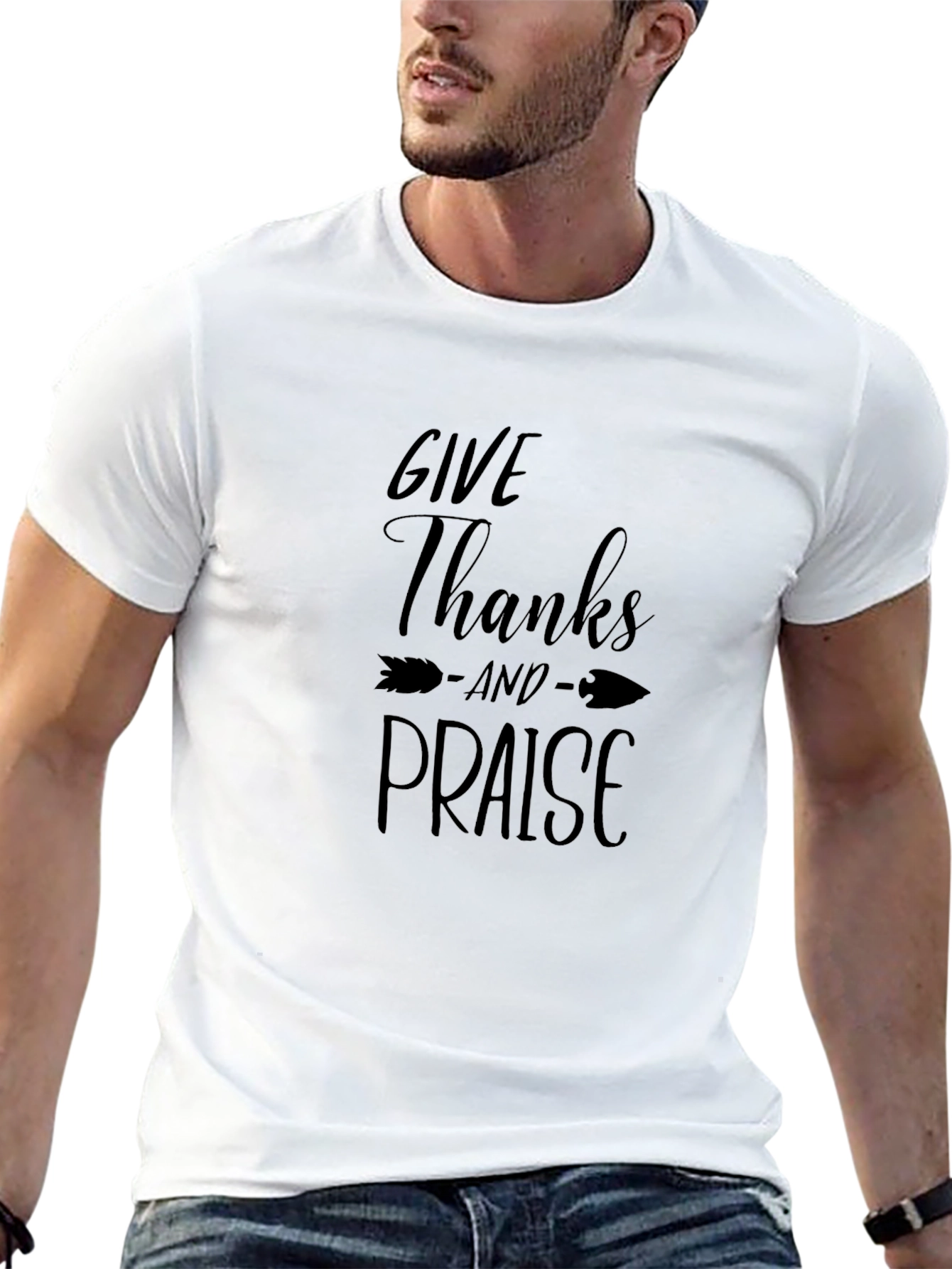 Give Thanks & Praise Black T-Shirt